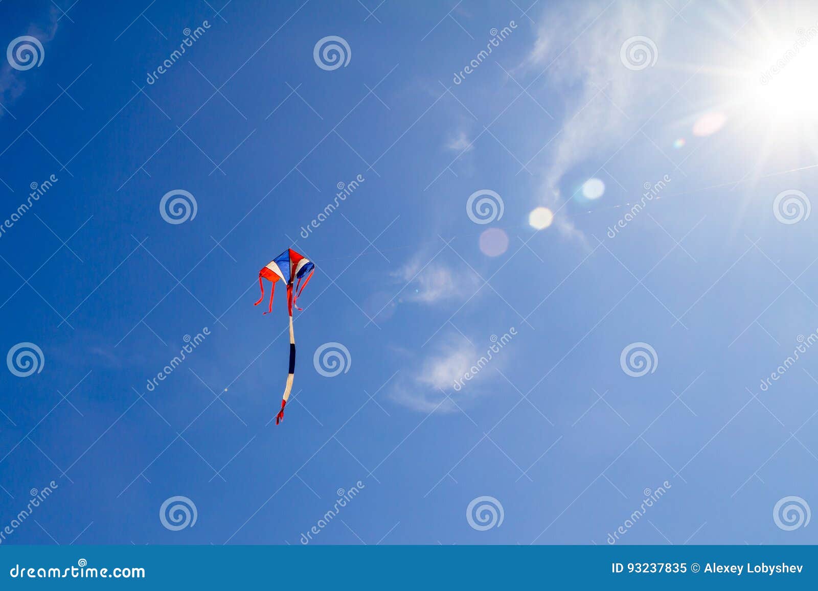 Kite in the sky stock image. Image of soars, kite, recreational 93237835