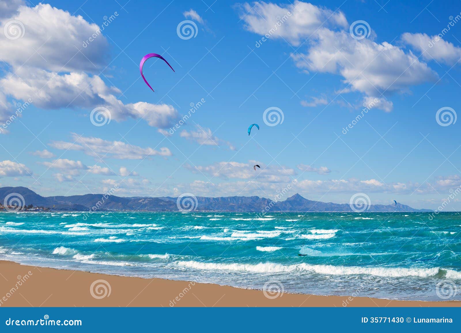 kite surf in denia oliva gandia in valencian community