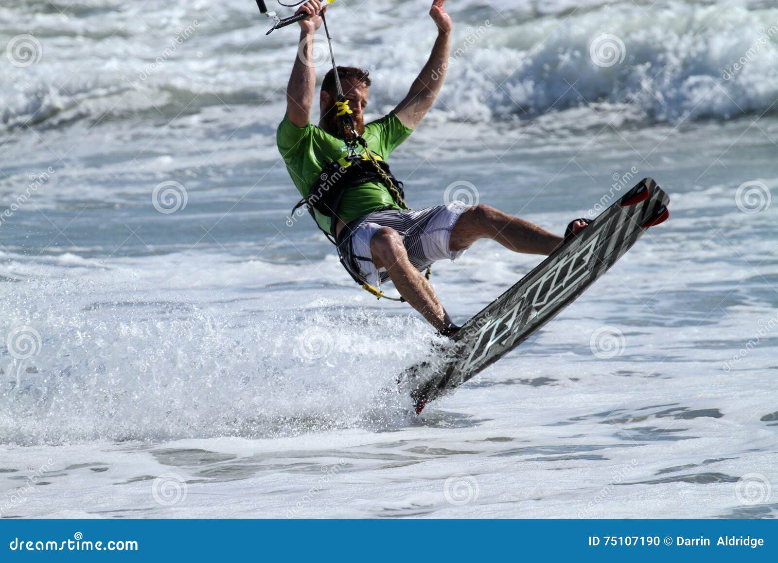 Kite Surfing stock photo. Image of active, kiteboard 75107190
