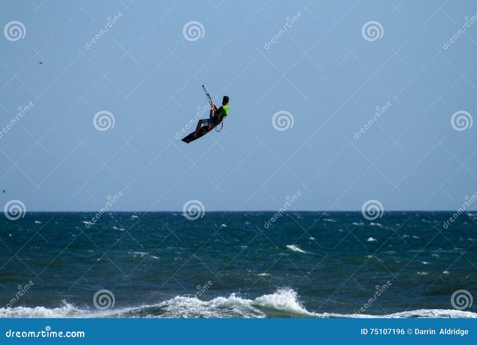 Kite Surfing stock photo. Image of dynamic, kite, carve 75107196