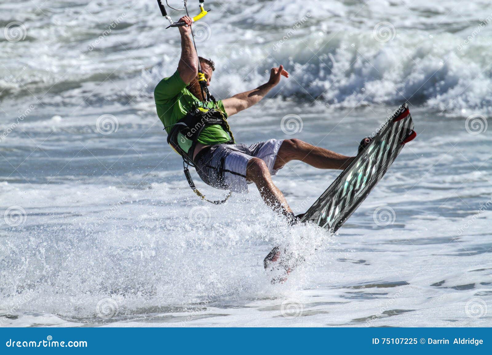Kite Surfing stock image. Image of beautiful, blue, energy 75107225