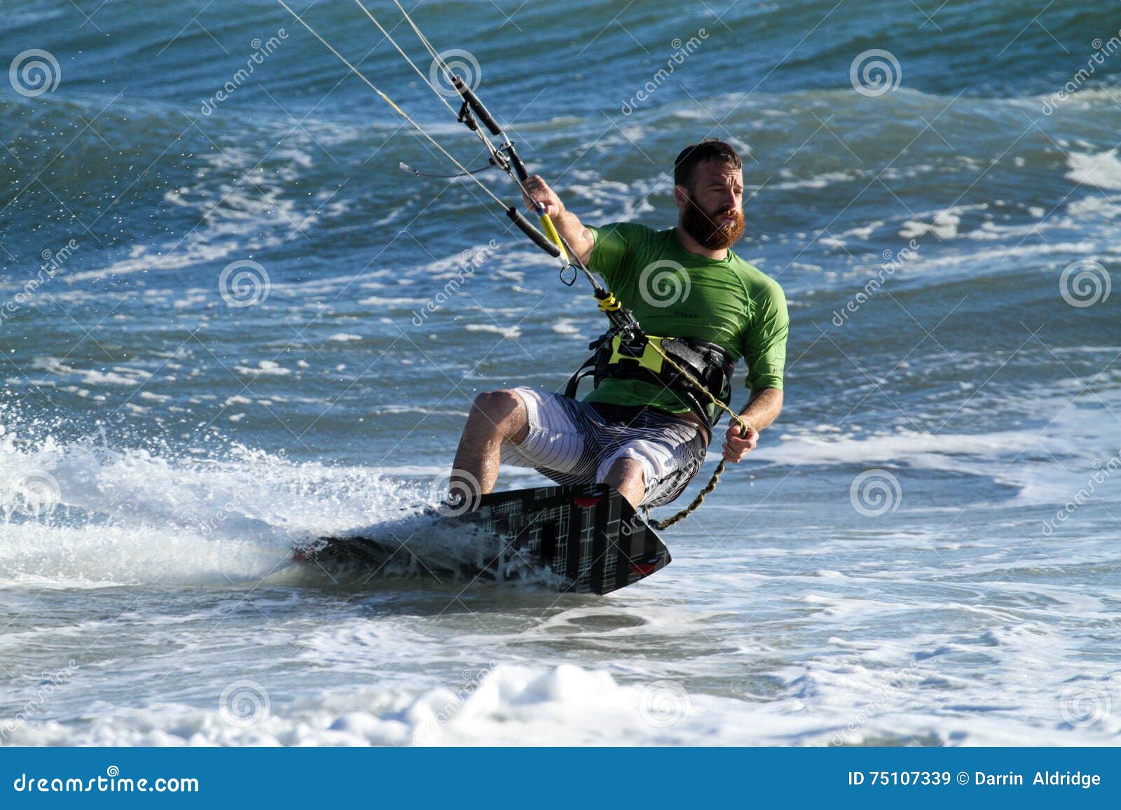 Kite Surfing stock image. Image of good, extreme, fast 75107339