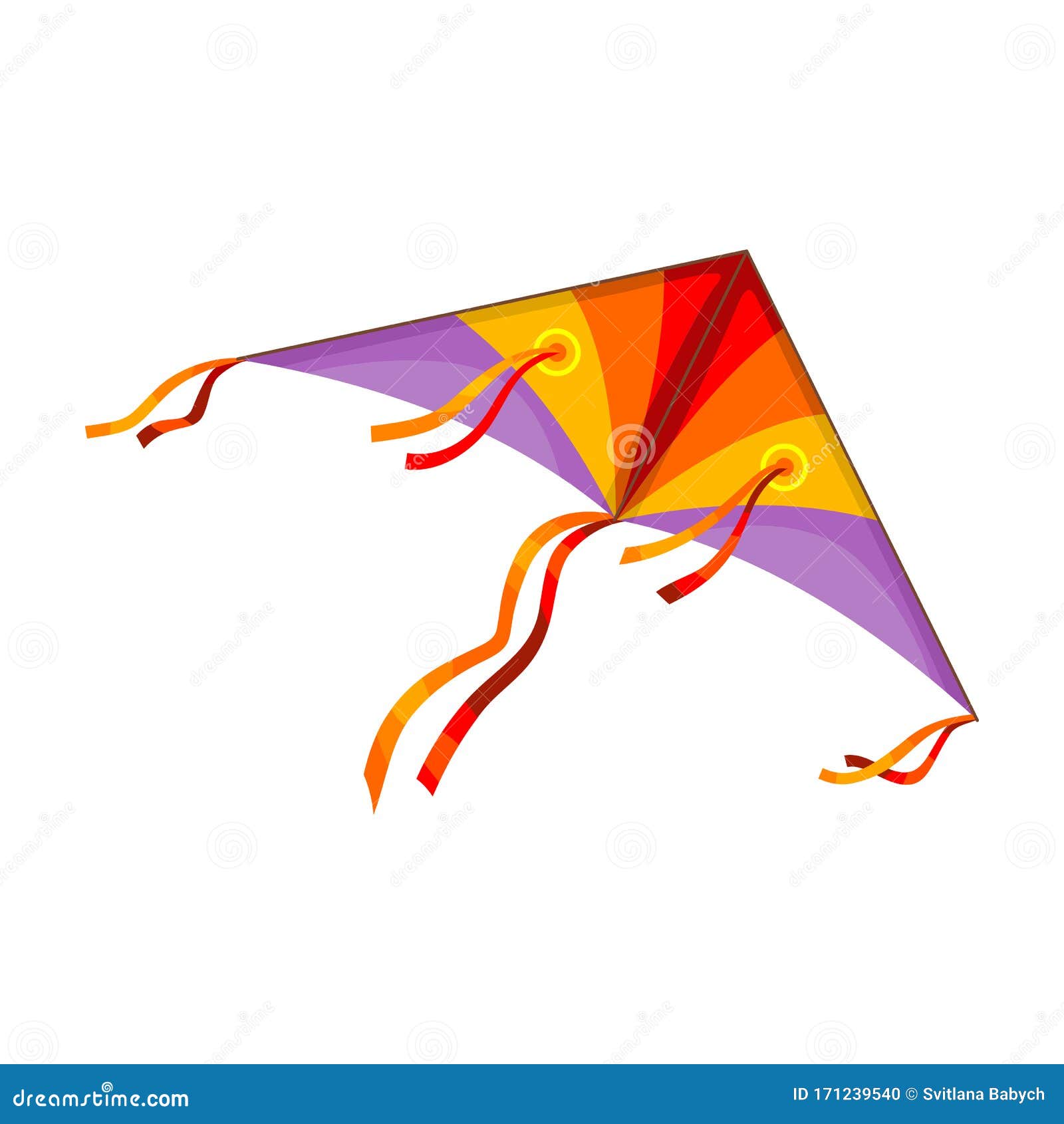 Kite Vector Icon.Cartoon Vector Icon Isolated on White Background ...