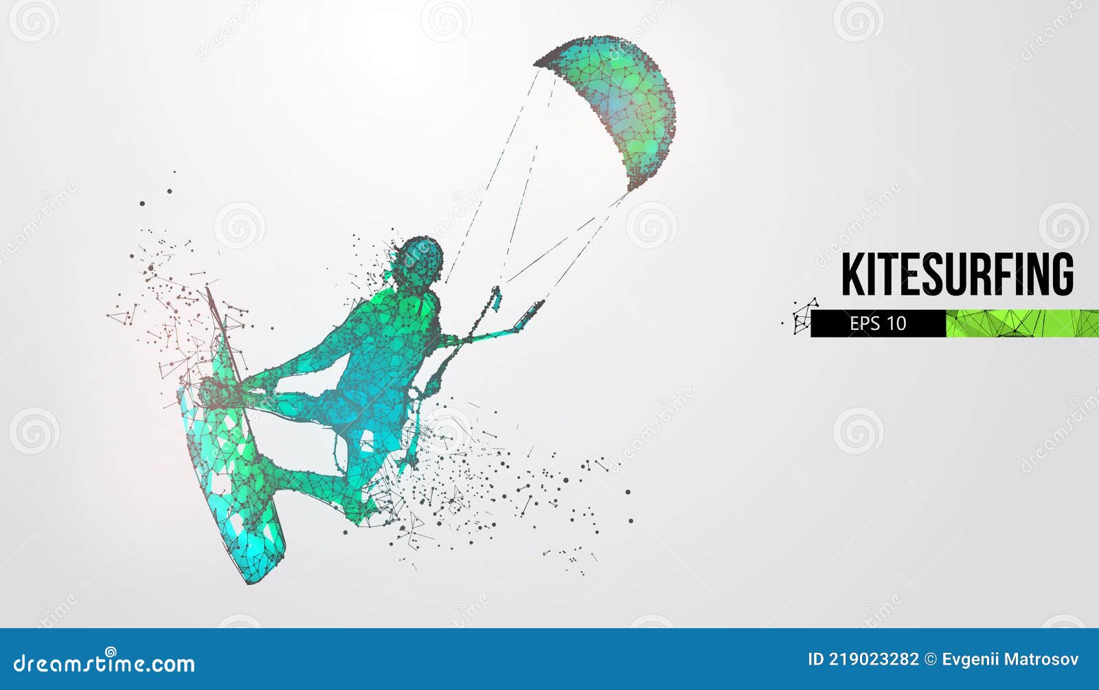 kiteboarding, hydrofoil. silhouette of a kitesurfer. freeride competition.  . thanks for watching
