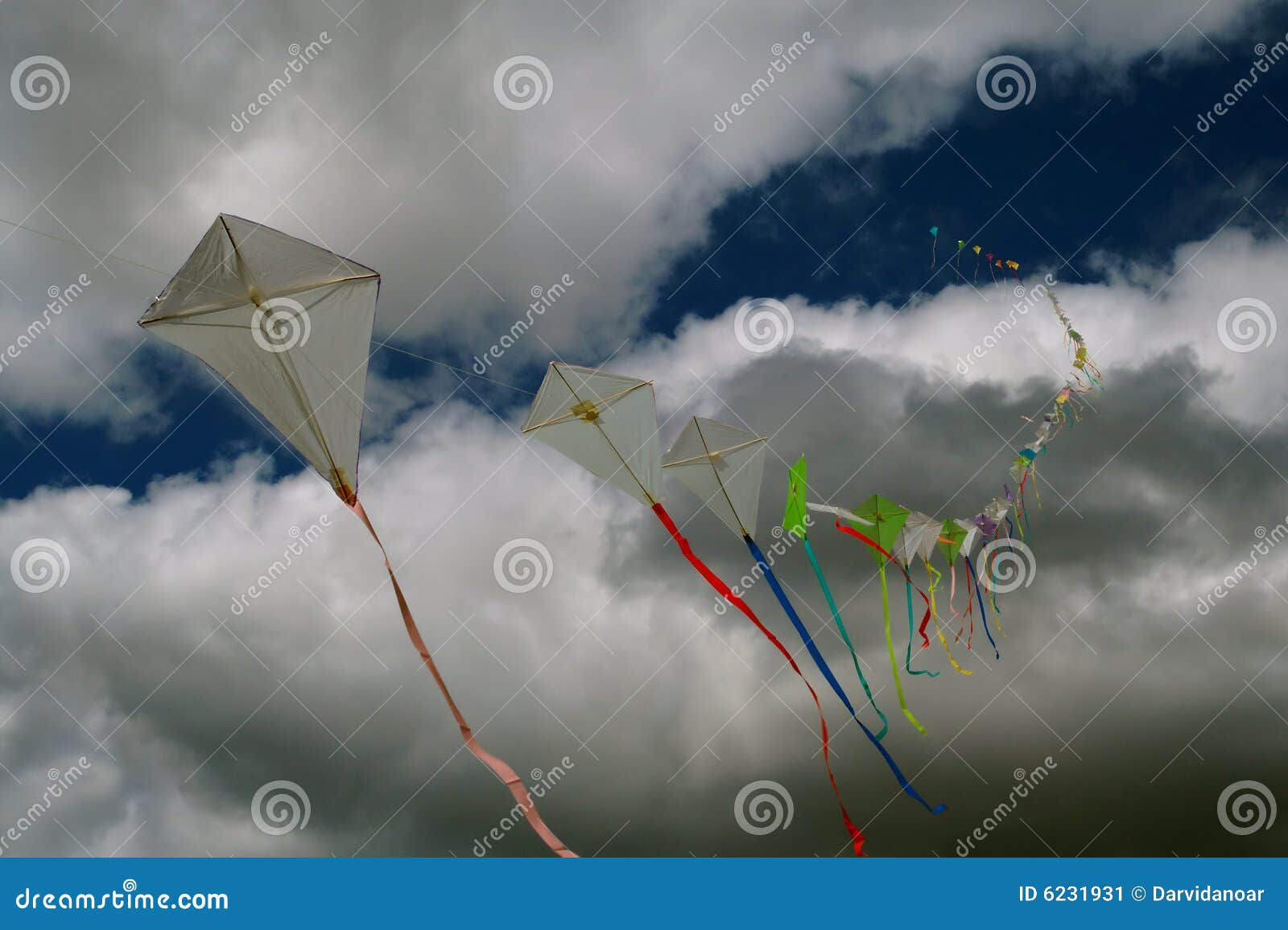 Kites stock image. Image of kites, ominous, blue, storm 6231931