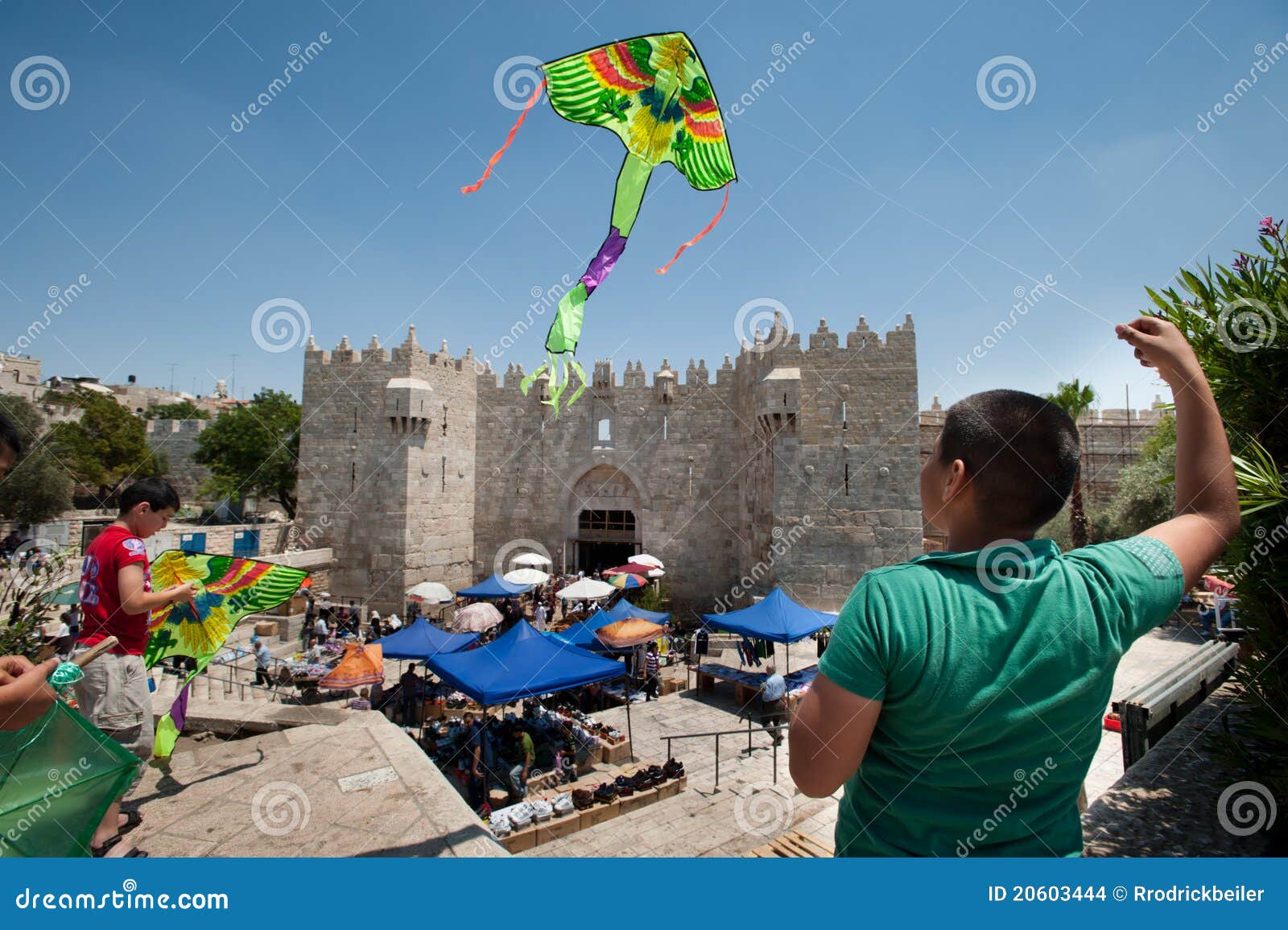 Kites Over Jerusalem editorial stock image. Image of palestine 20603444