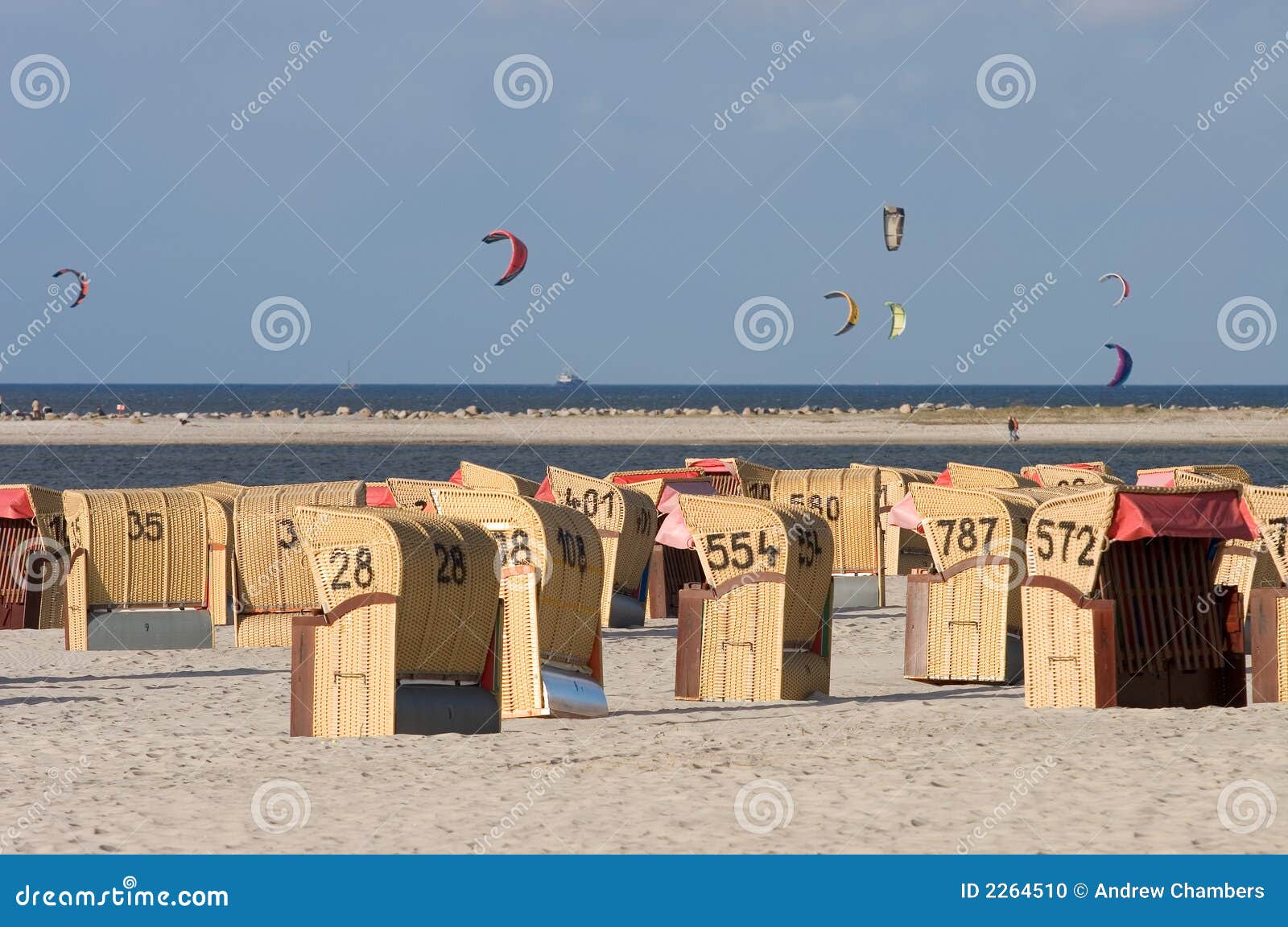 Kites over Laboe stock photo. Image of deckchair, seaside 2264510