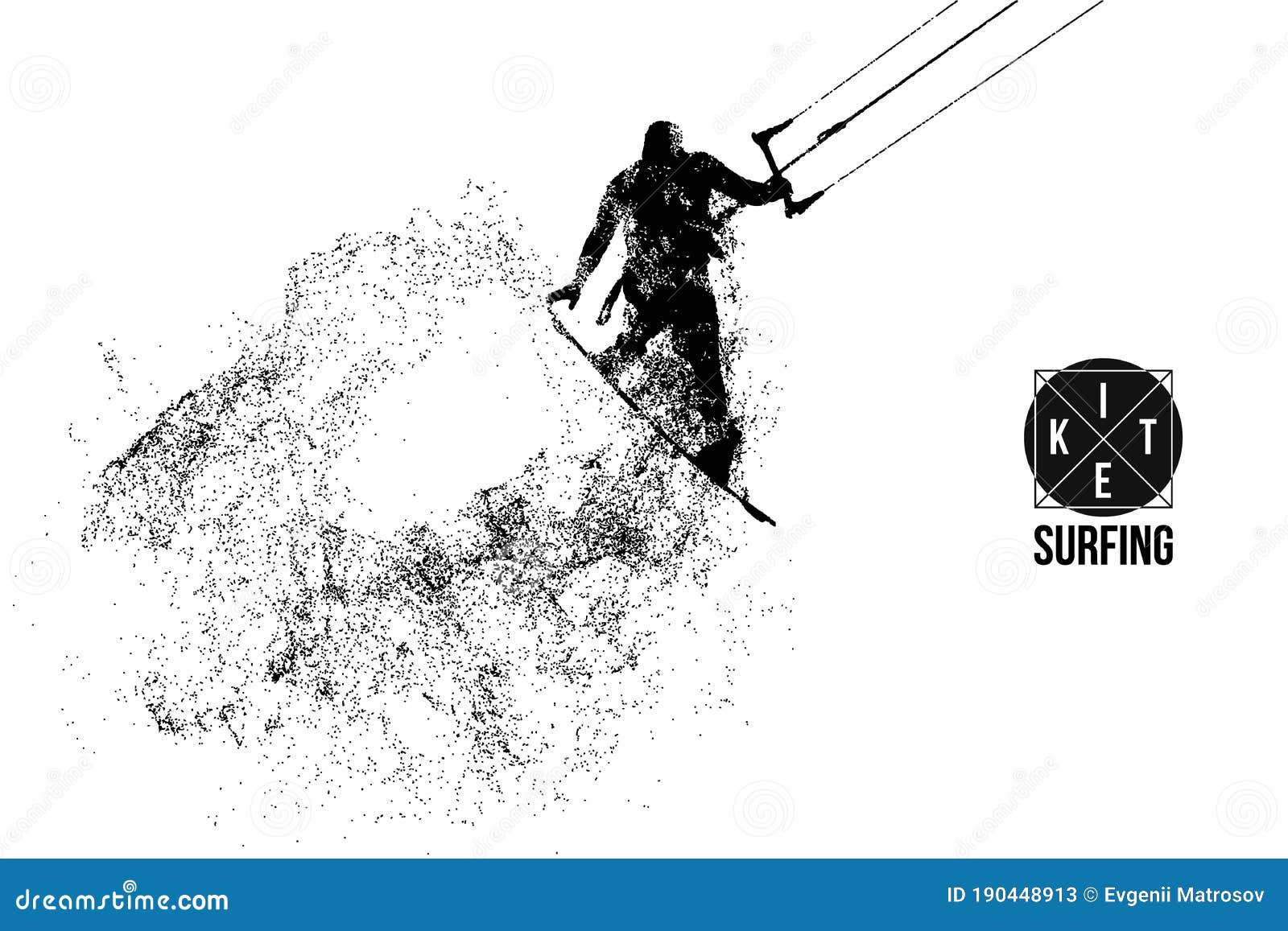 kitesurfing and kiteboarding. silhouette of a kitesurfer. man in a jump performs a trick. big air competition. 