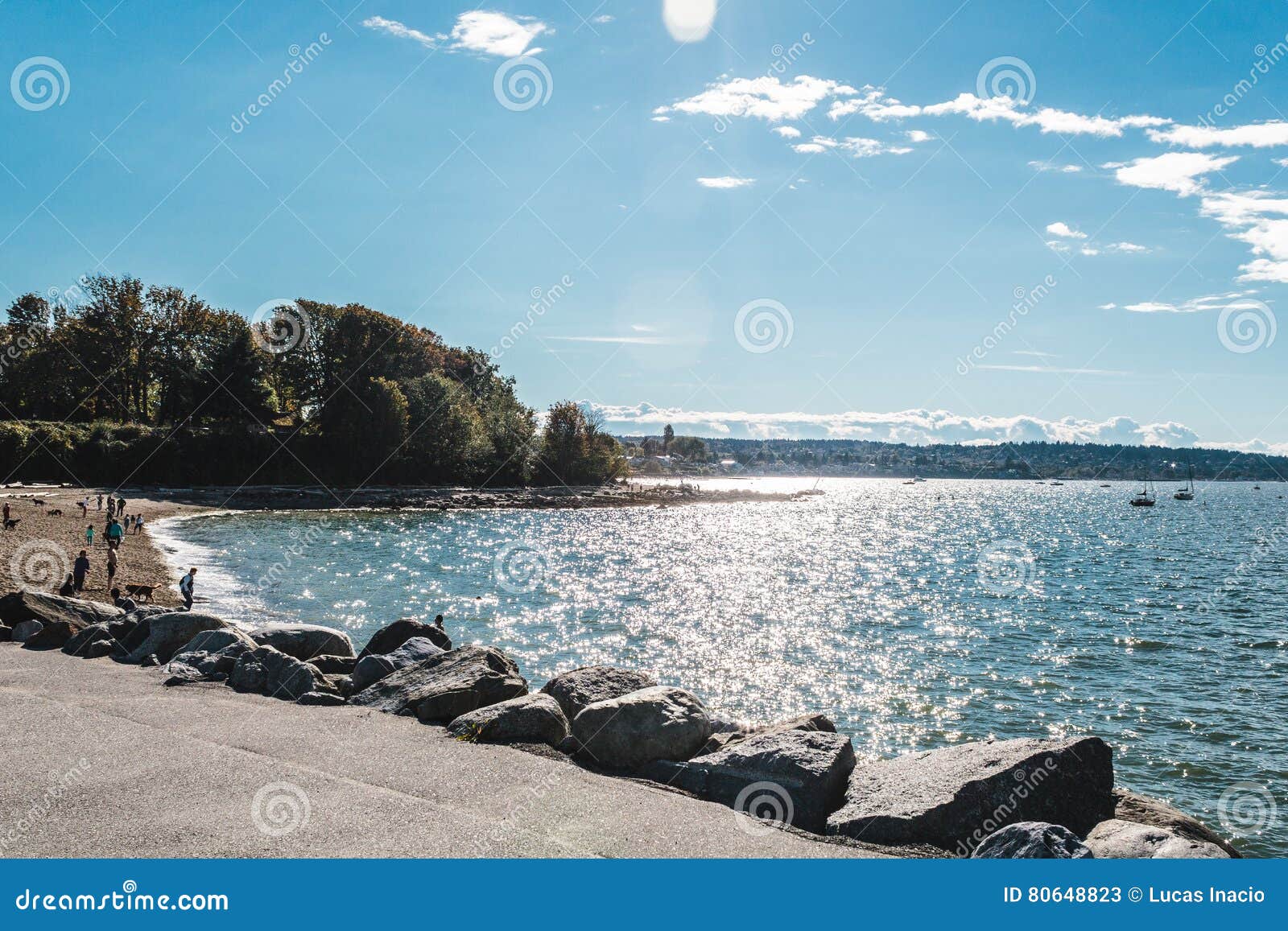 Kitsilano Beach in Vancouver, Canada Editorial Stock Photo Image of