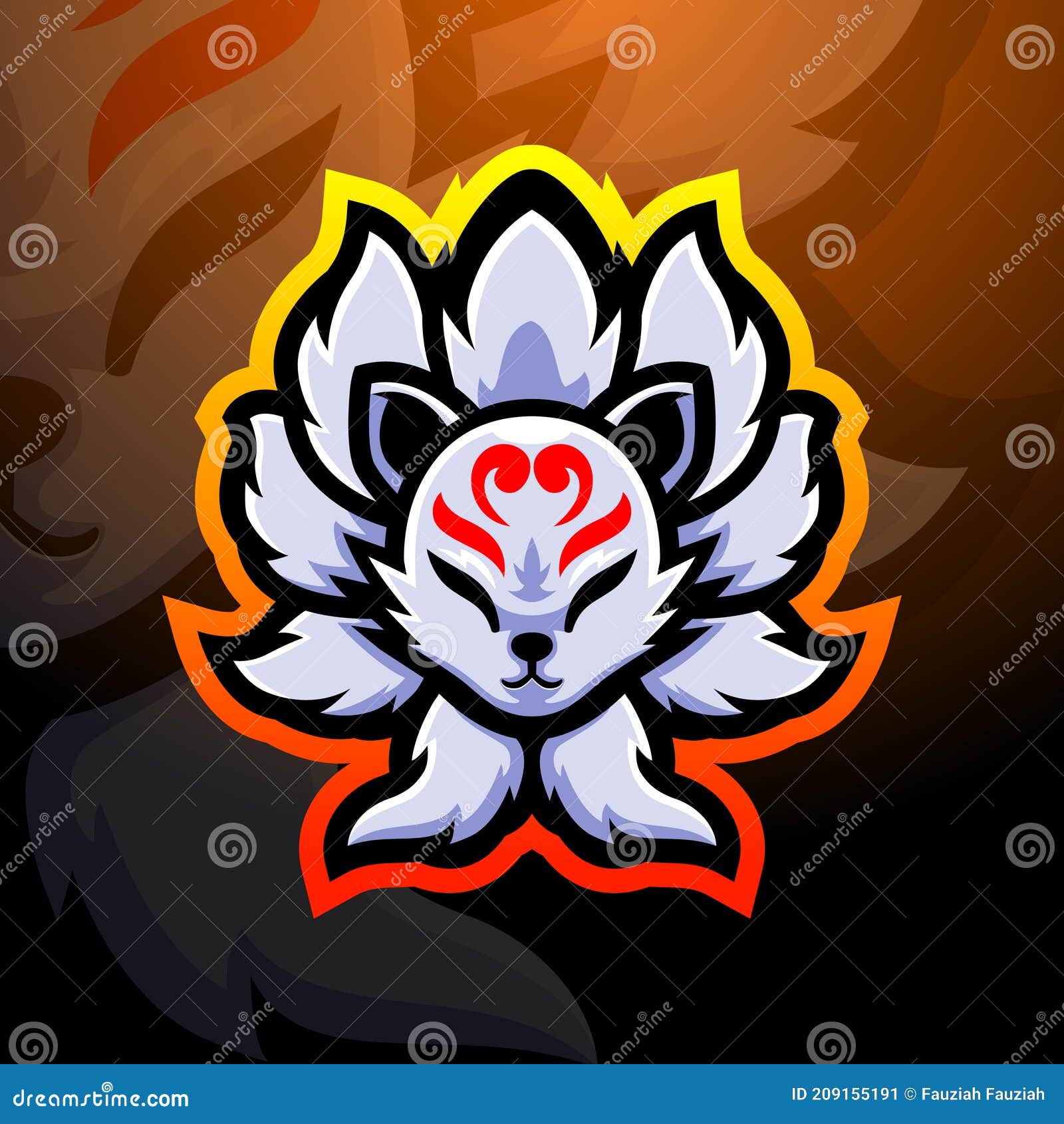 GRAPHICS & MORE Kitsune Nine-Tailed Fox Home Business Office Sign GRAPHICS & MORE Kitsune Nine-Tailed Fox Home Business Office Sign