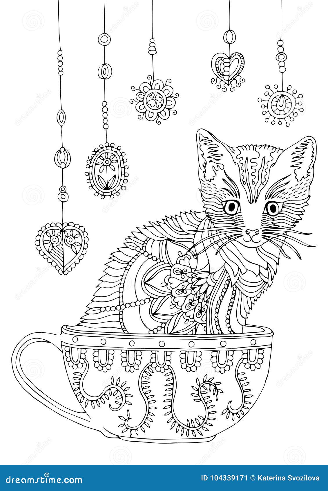 Cats Adult Coloring Book Stock Illustrations – 690 Cats Adult Coloring Book  Stock Illustrations, Vectors & Clipart - Dreamstime