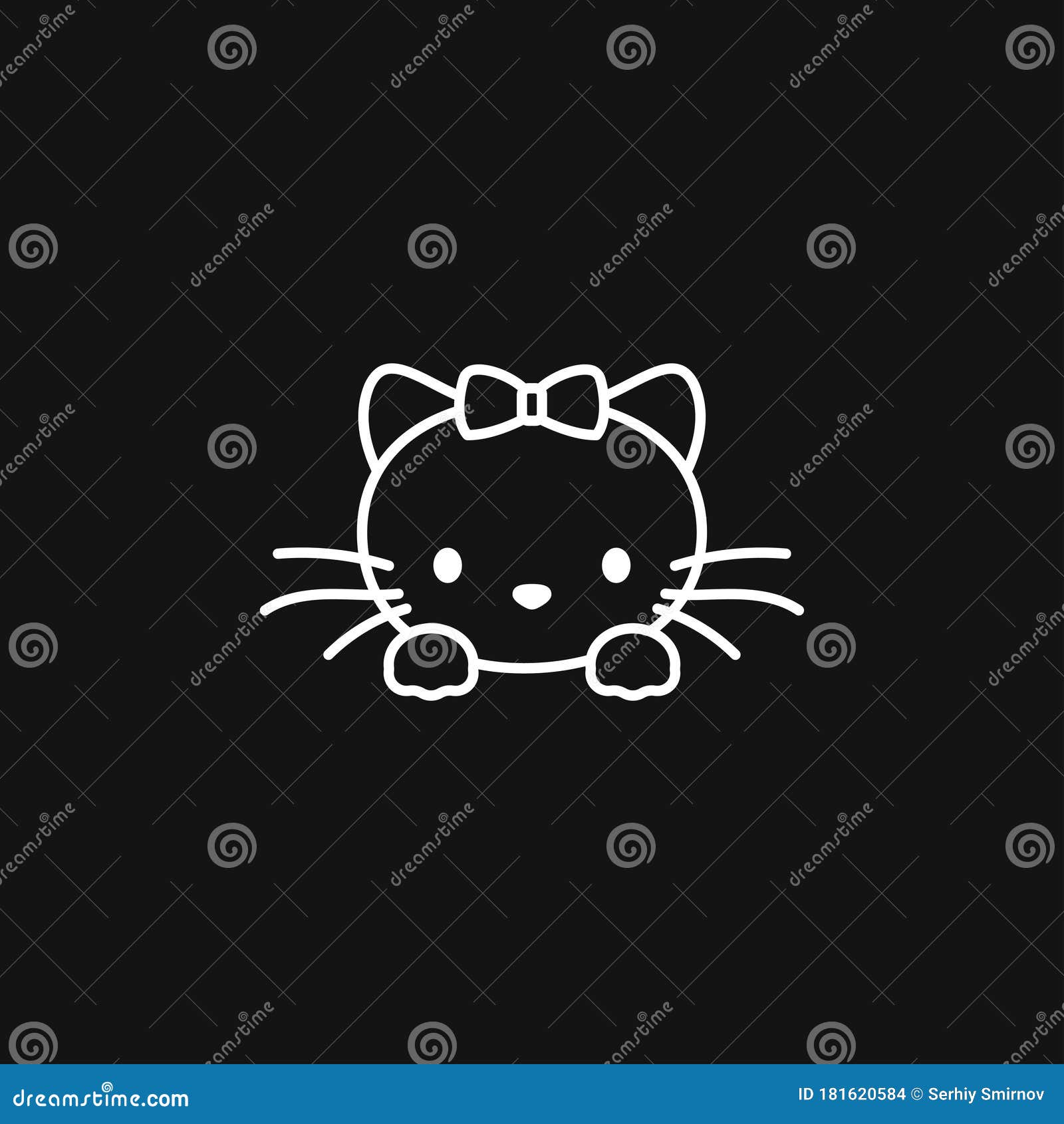 Cat Icon. Kitty Vector Icon. Cat Symbol Isolated On Background