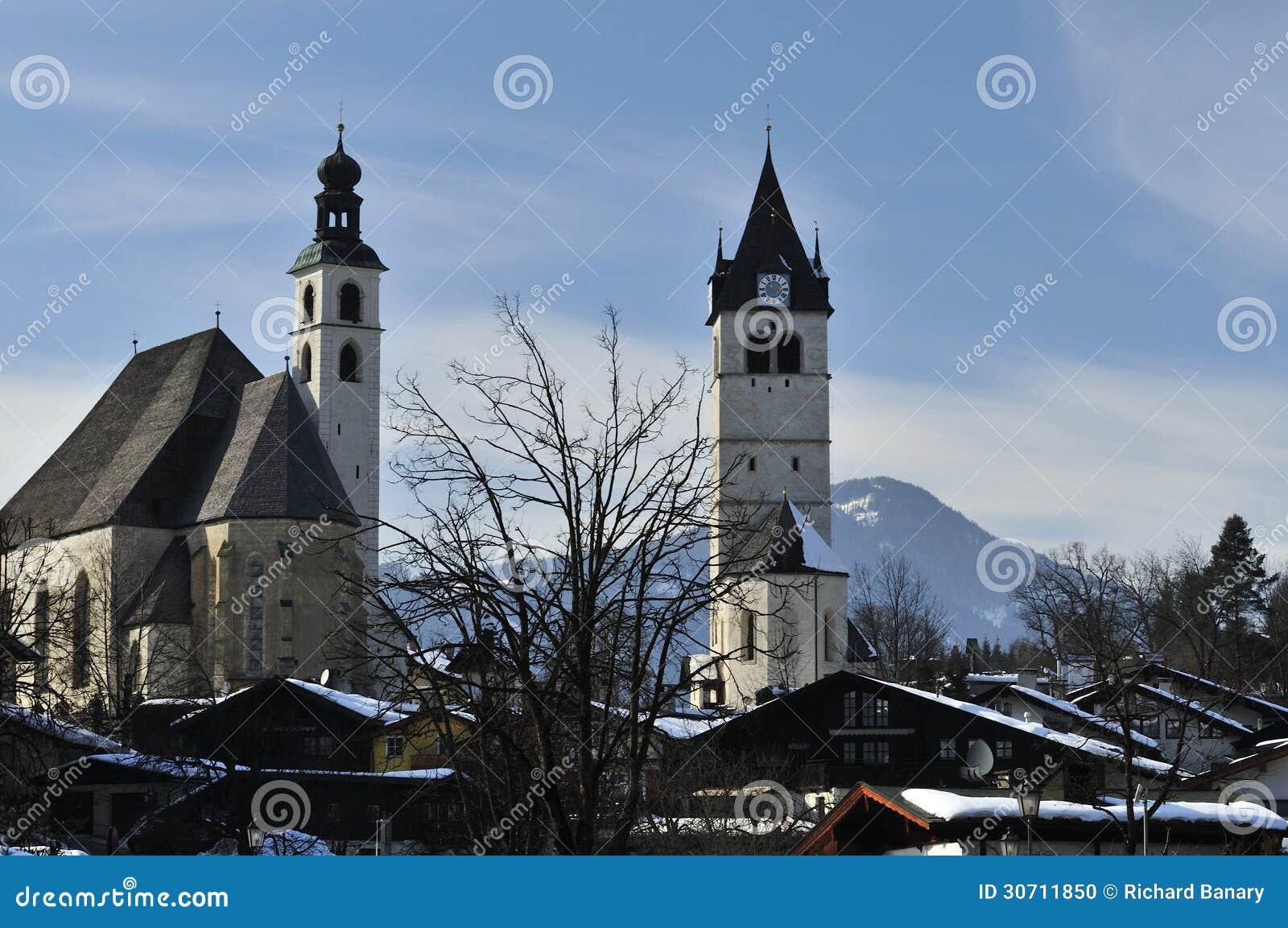 kitzbuhel's twin churches