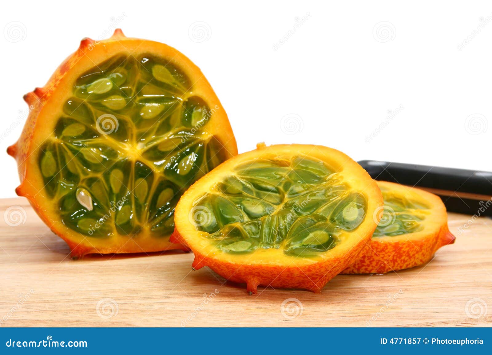 Kiwano or African Horned Melon Stock Image Image of english, spiky 4771857
