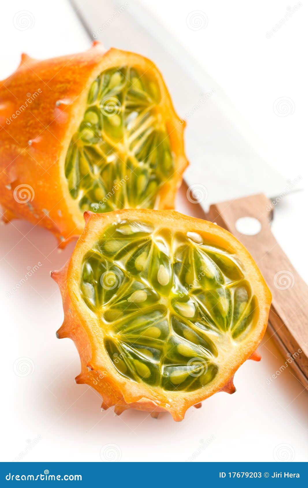 Kiwano fruit stock image. Image of isolated, kawani, ripe 17679203