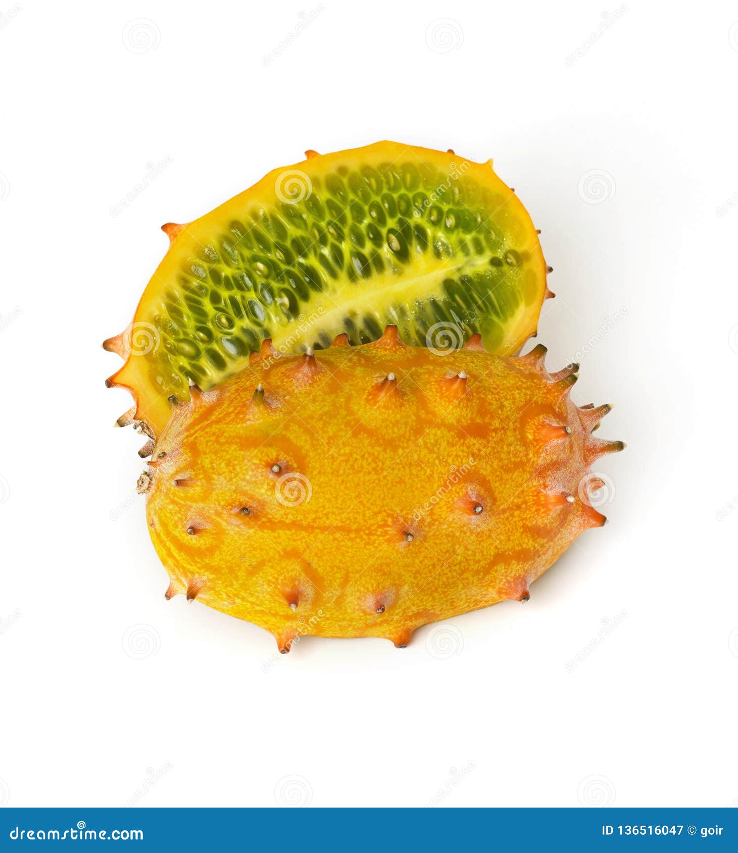 Fresh kiwano fruit stock image. Image of cucumber, kawani 136516047