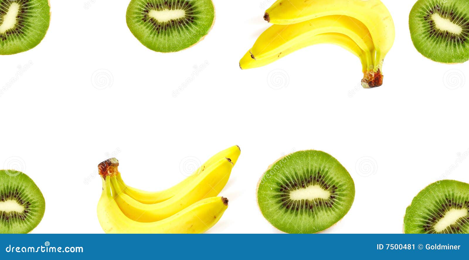 Kiwi and banana stock image. Image of close, background 7500481