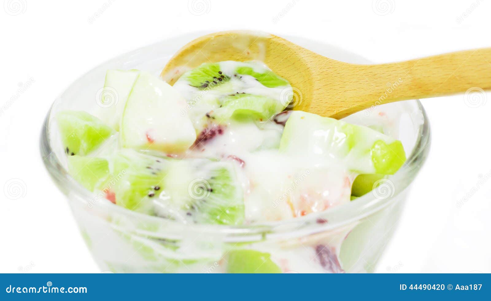 Kiwi fruit yogurt stock photo. Image of breakfast, refrigerant 44490420