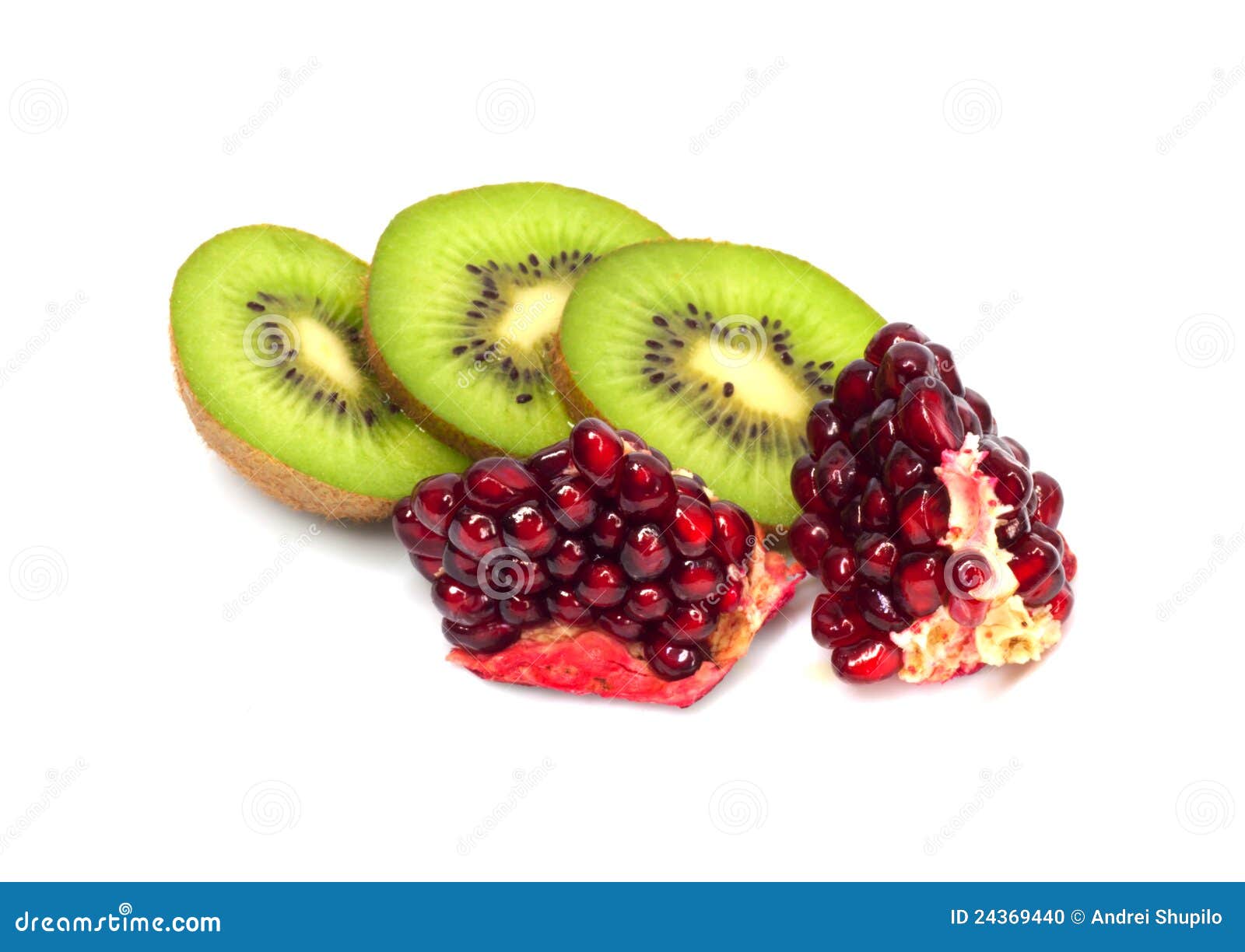 Kiwi with Pomegranate Grain Stock Photo Image of details, fresh 24369440
