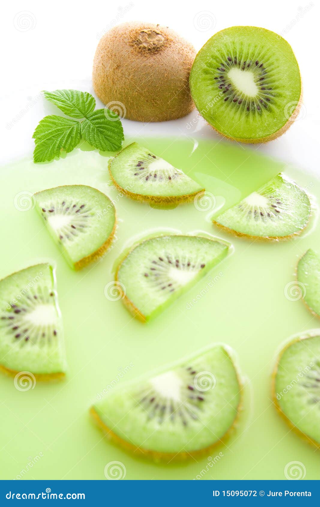 Kiwi soup stock photo. Image of summer, garnish, delicious 15095072