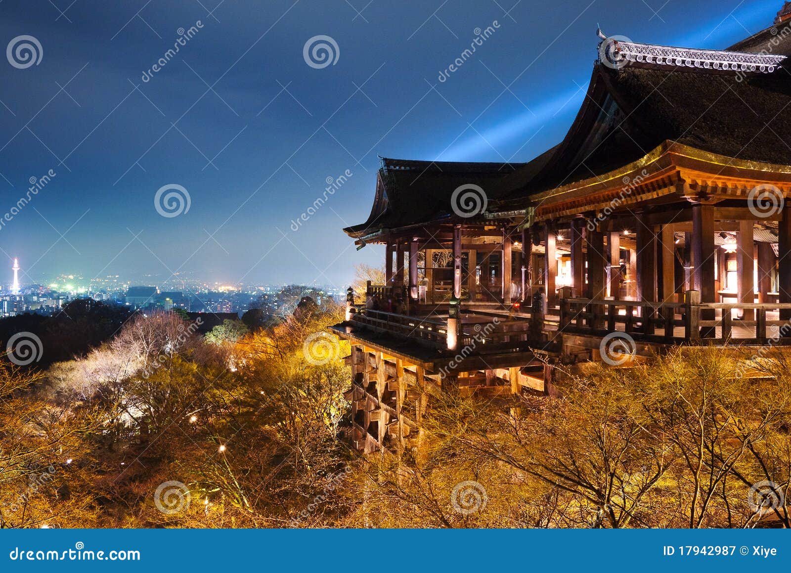 kiyomizu temple overlook kyoto city
