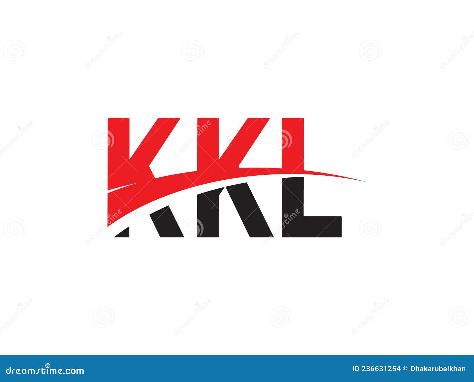 KKL Letter Initial Logo Design Vector Illustration Stock Vector