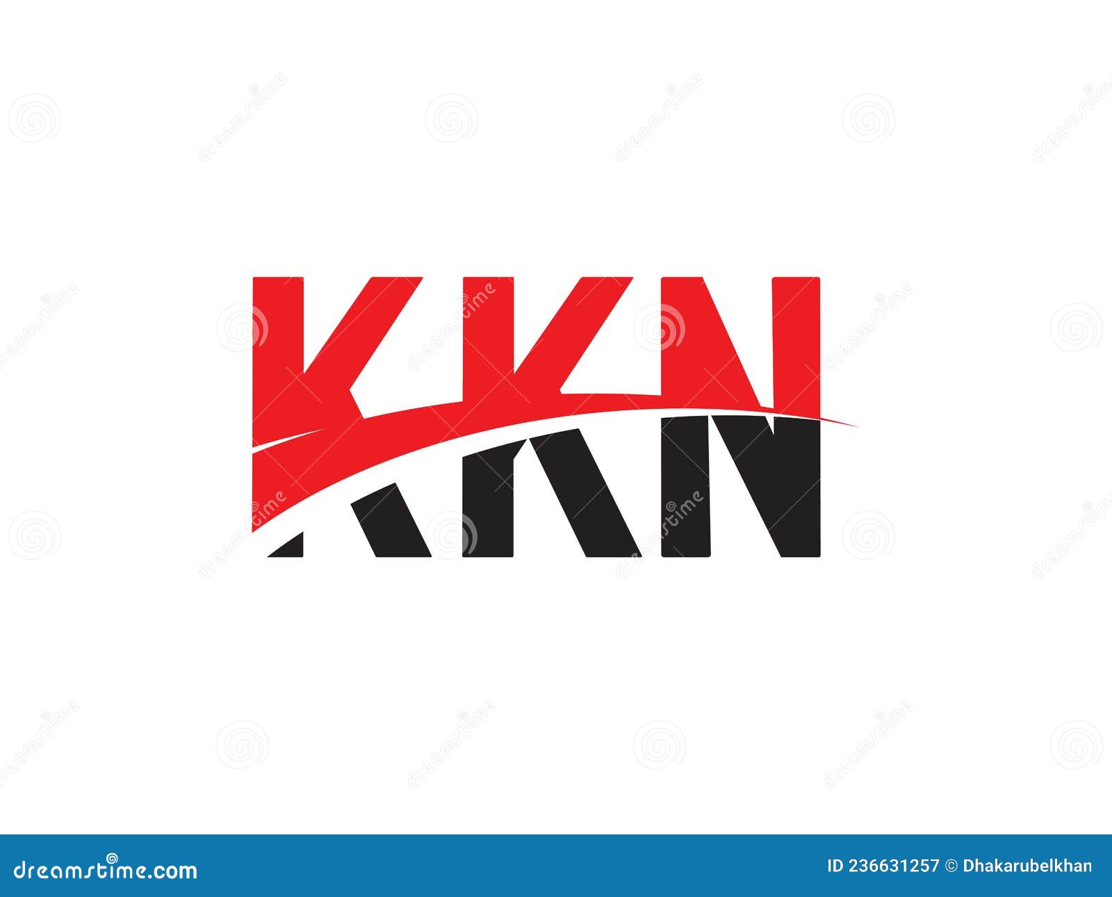 kkn letter initial logo   