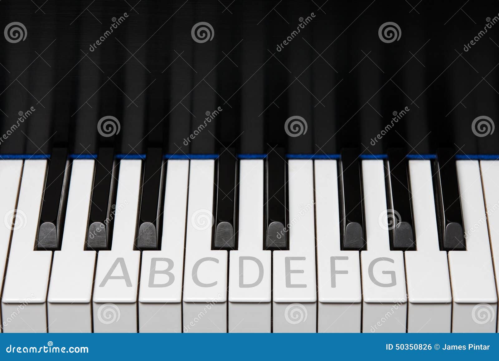 Klavier Tastatur Oktave Mit Aufklebern Stockfoto Bild Von Klavier Klassisch 50350826