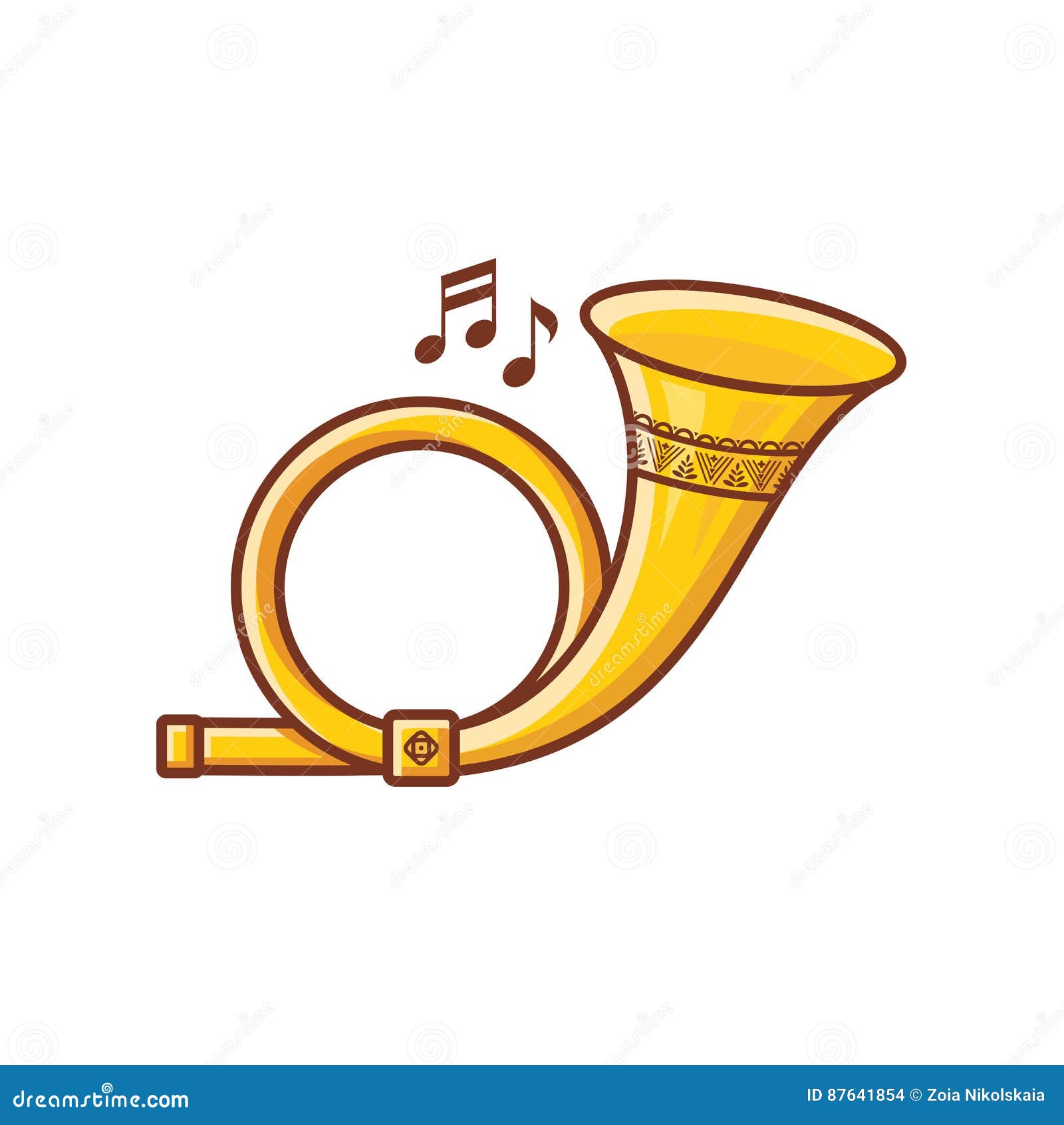 Klaxon De Courrier Instrument De Musique Pour L'enfant Jouet De Chéri  Illustration de Vecteur - Illustration du klaxon, musical: 87641854