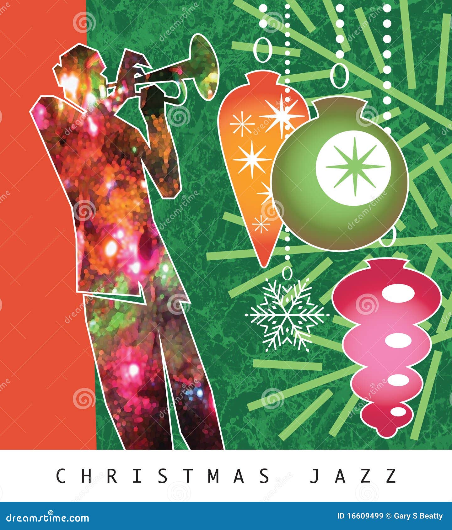 Klaxon de jazz de Noël illustration stock. Illustration du musique