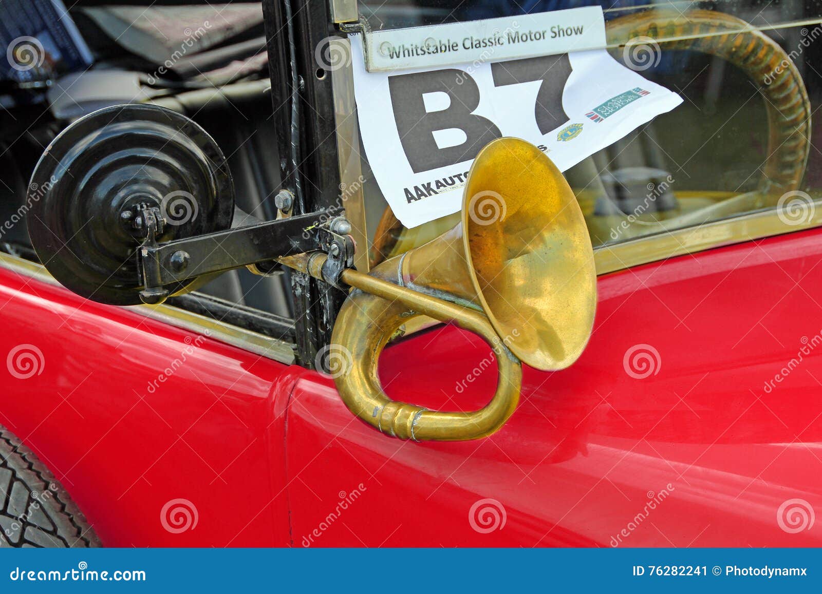 Klaxon De Voiture De Vintage Photo éditorial - Image du antan