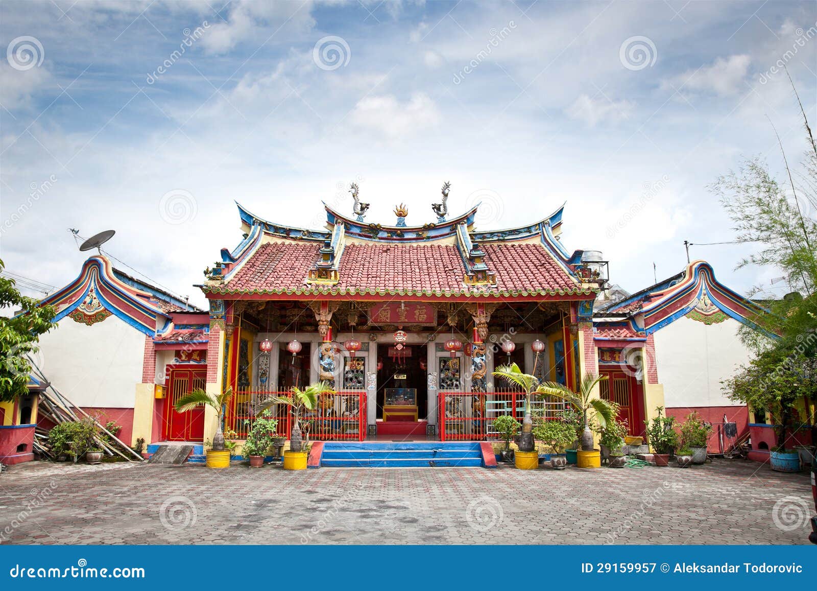 Klenteng Poncowinatan Chinese Temple In Yogyakarta Java 