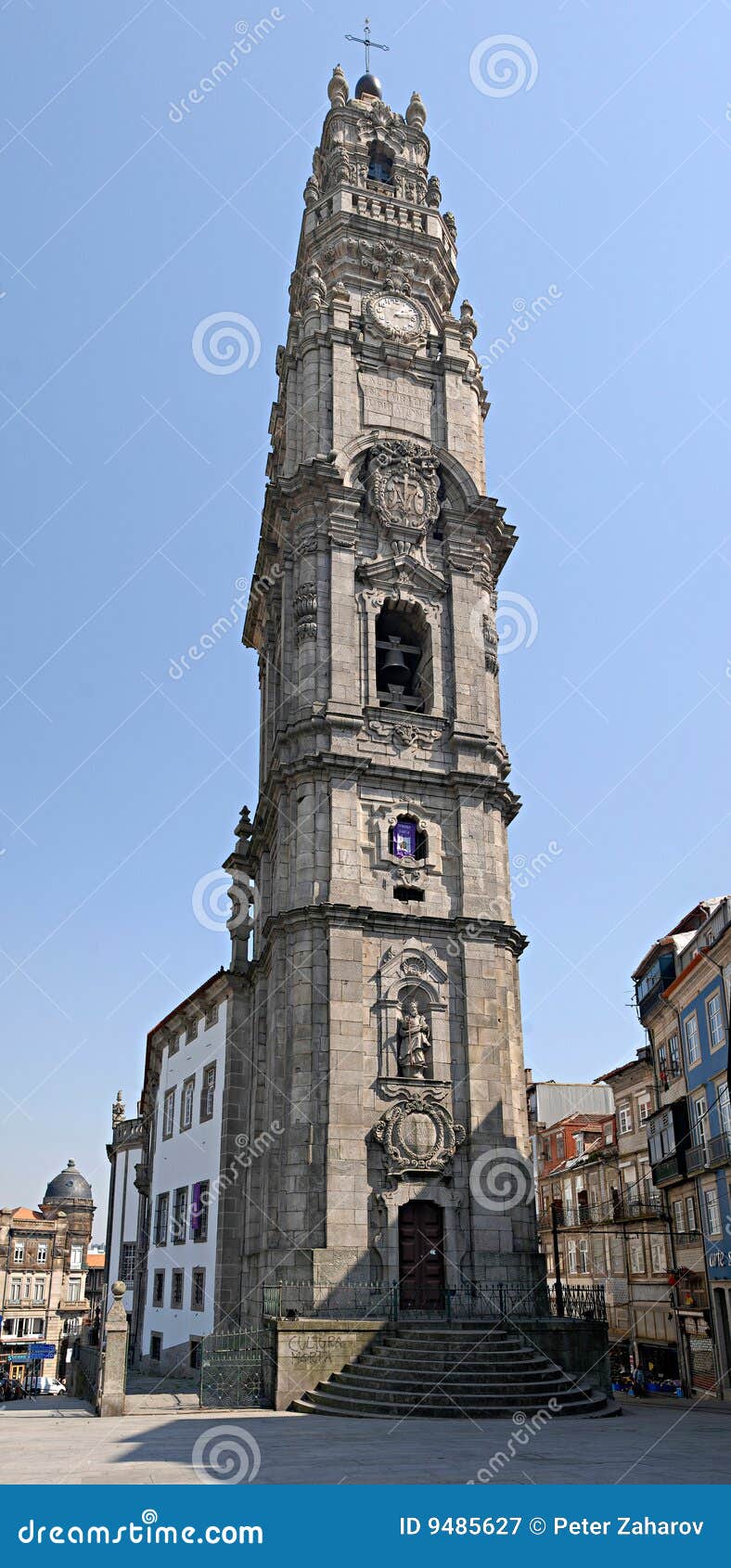 klerigush belltower in porto, portugal