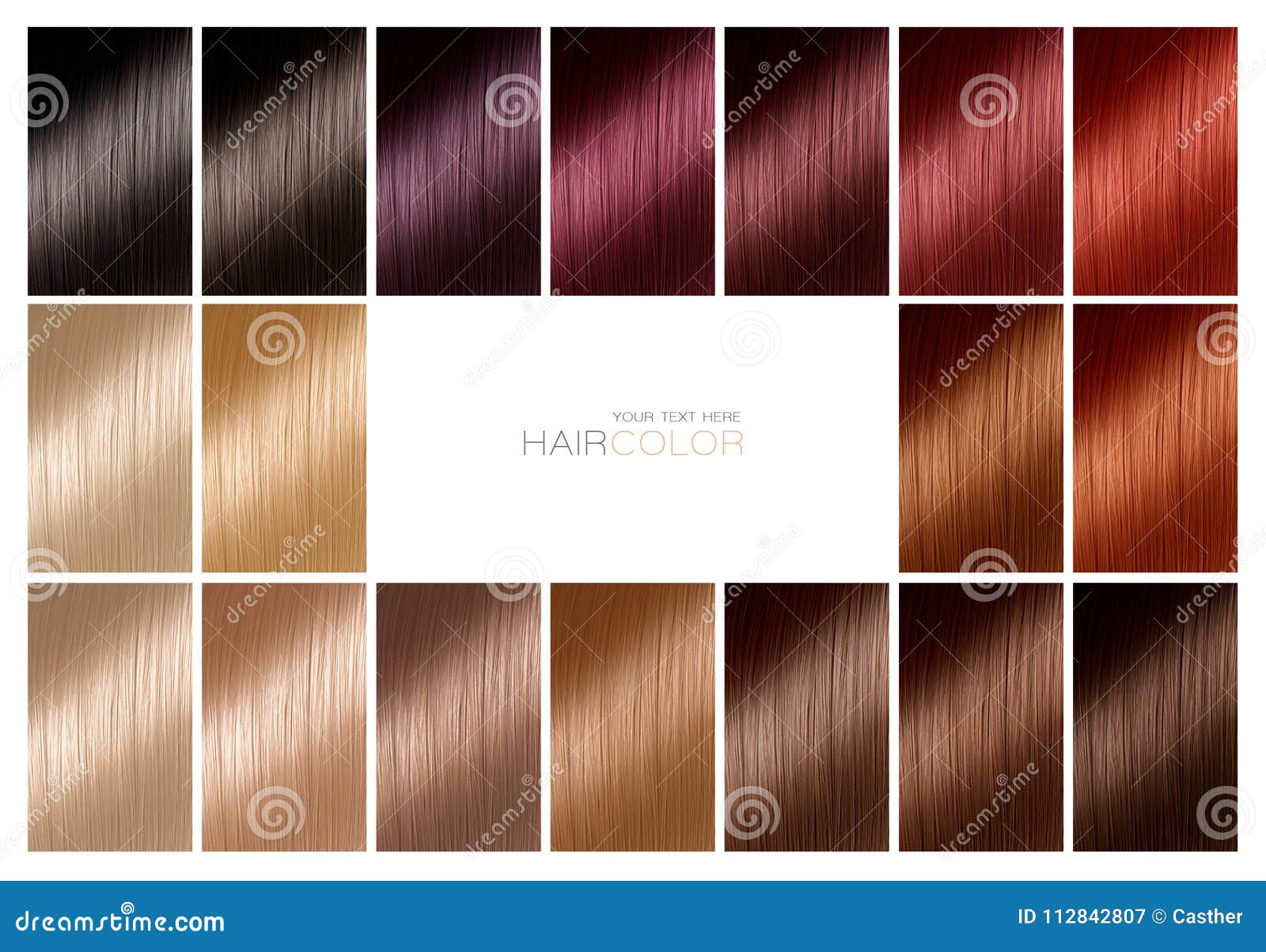Betere Kleurengrafiek Voor Haarverf Tinten Het Palet Van De Haarkleur Met GI-65