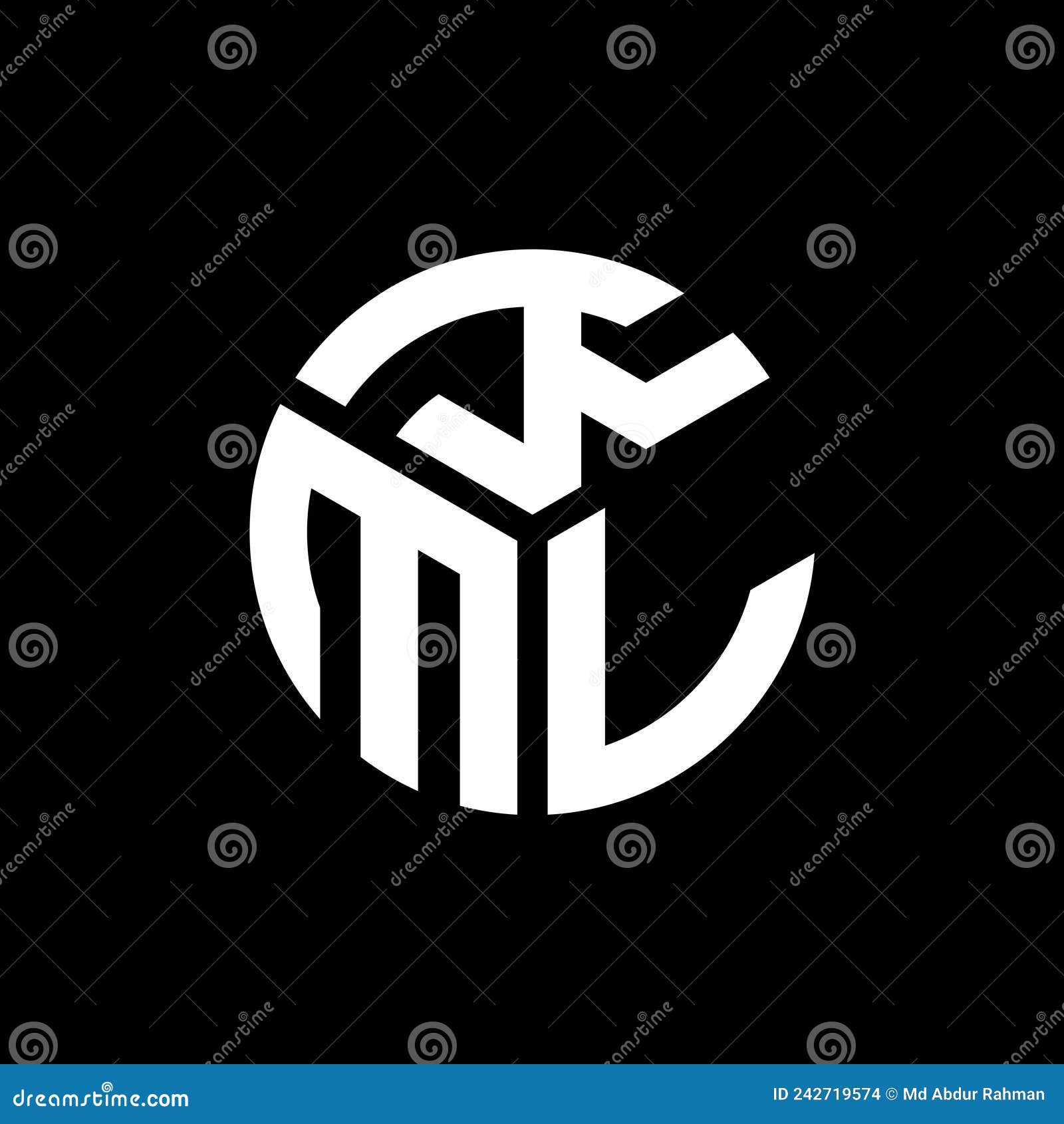 kml letter logo  on black background. kml creative initials letter logo concept. kml letter 
