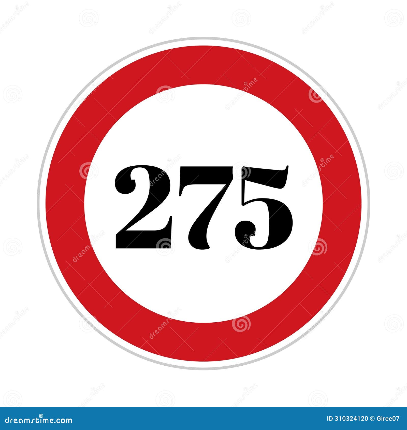 275 Kmph or Mph Speed Limit Sign Icon. Road Side Speed Indicator Safety Element Stock Illustration Illustration of icon sign 310324120