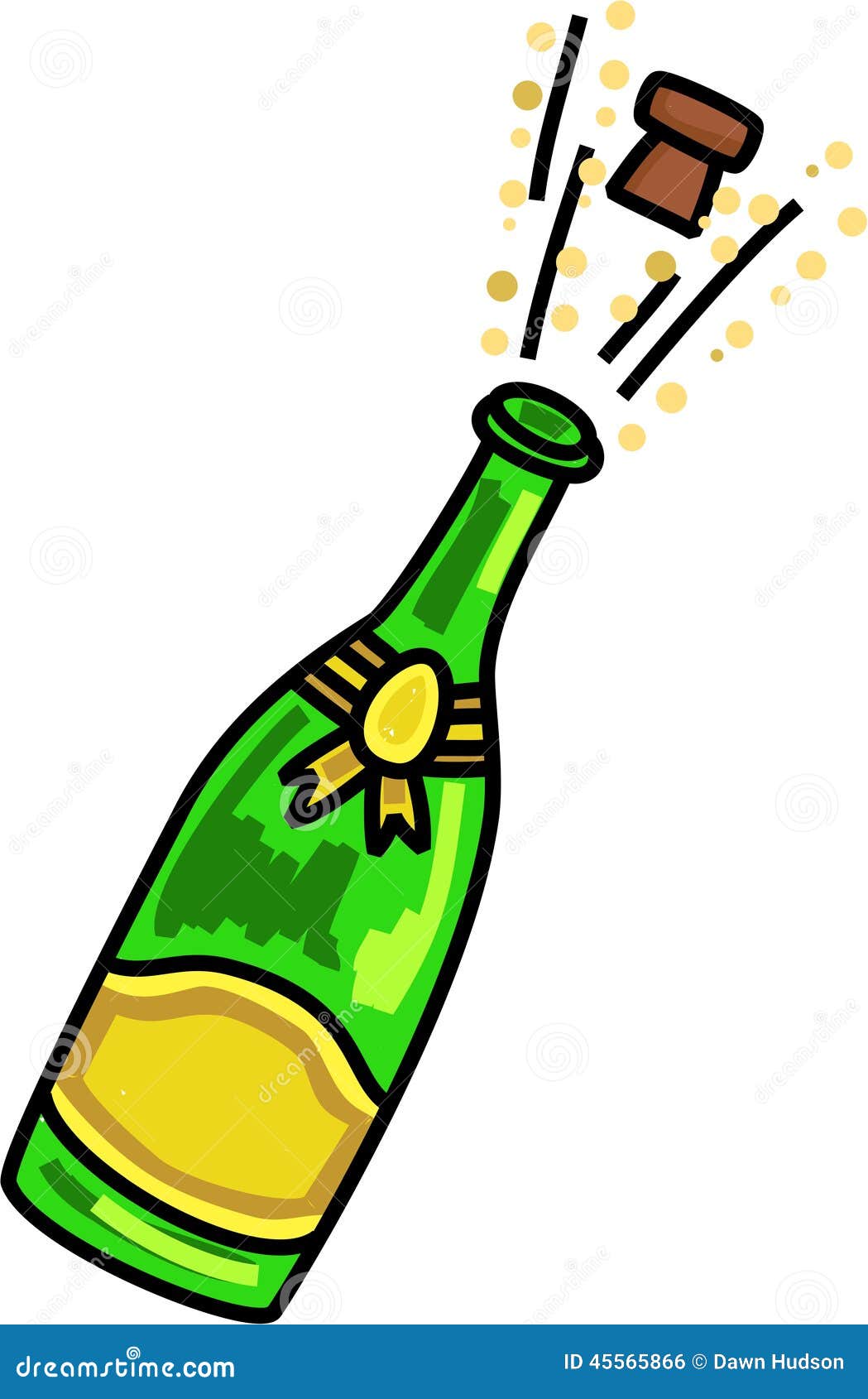 Knallend Champagne Celebration Cartoon Stock Illustratie Illustratie Bestaande Uit Gelegenheid Nieuw