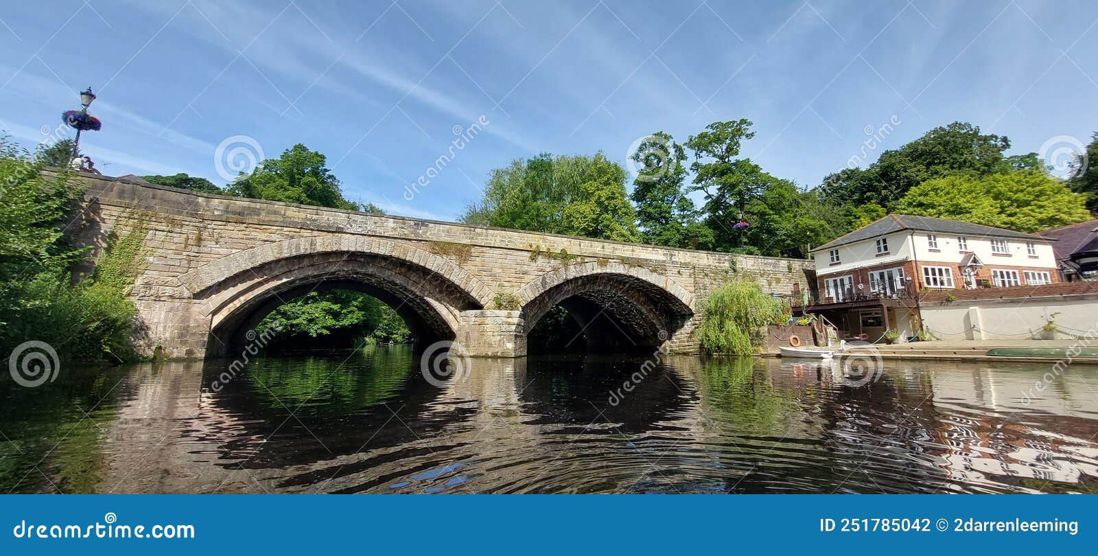 Knaresborough High Bridge Over the River Nidd Stock Photo Image of