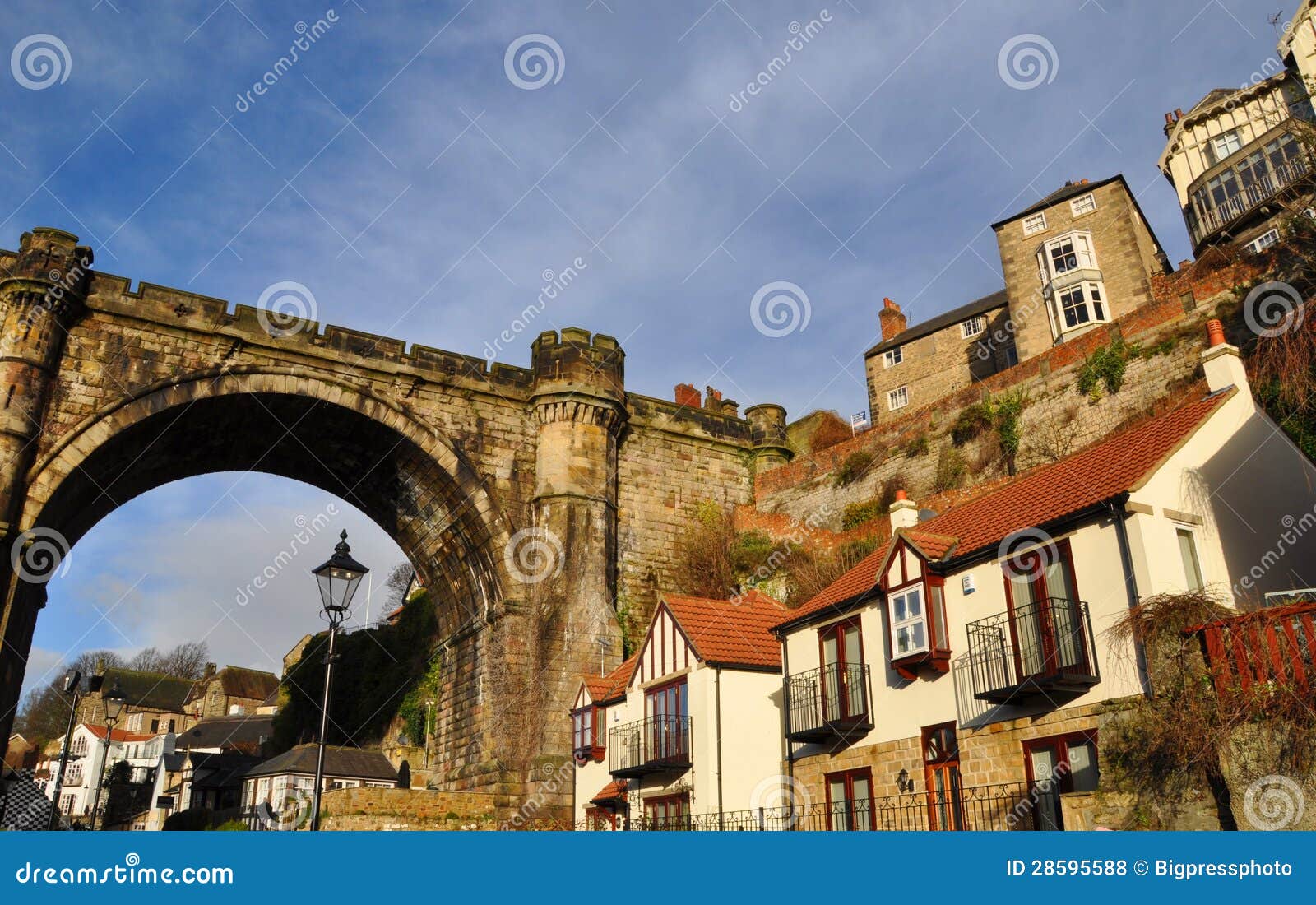 Knaresborough Homes Viaduct Bridge England Stock Photo Image of city