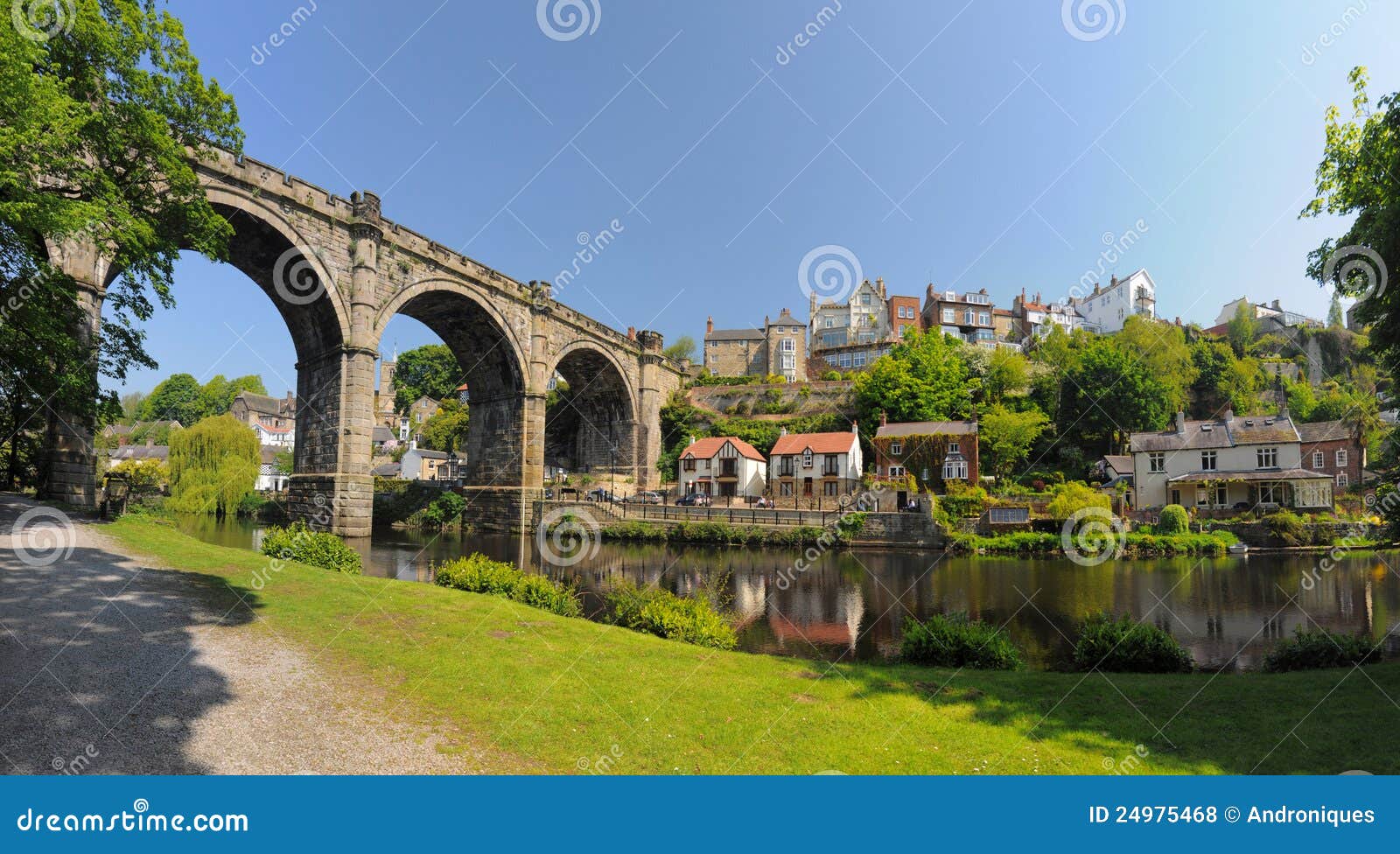 knaresborough viaduct panorama, england