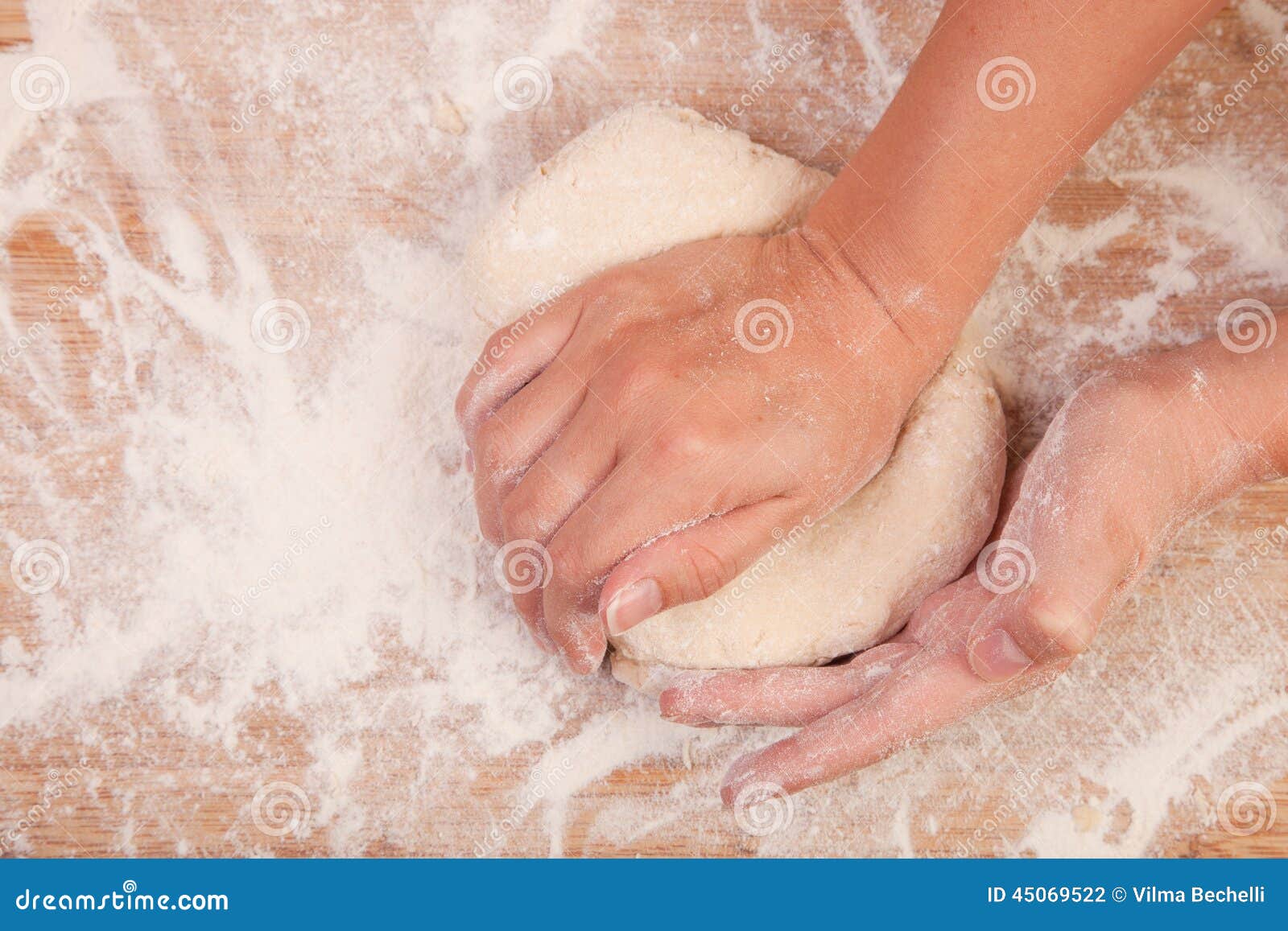 Kneading scone dough stock photo. Image of cooking, domestic 45069522