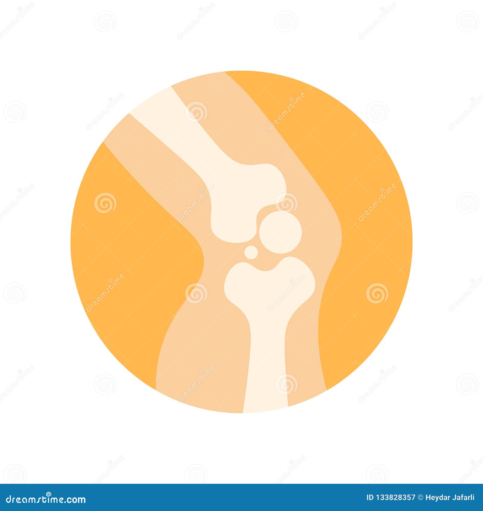 knee icon  sign and   on white background, k