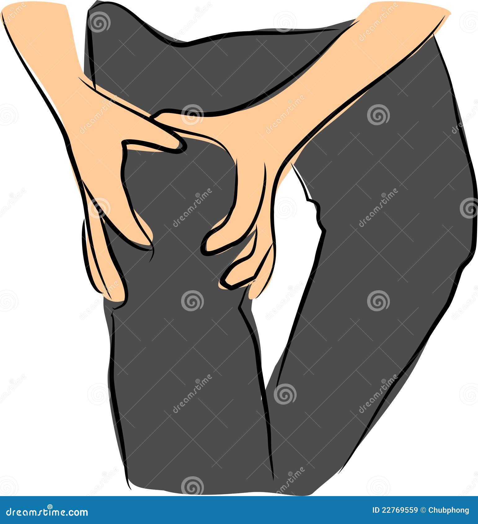 Knee pain stock vector. Illustration of hurt, walk, tibia 22769559