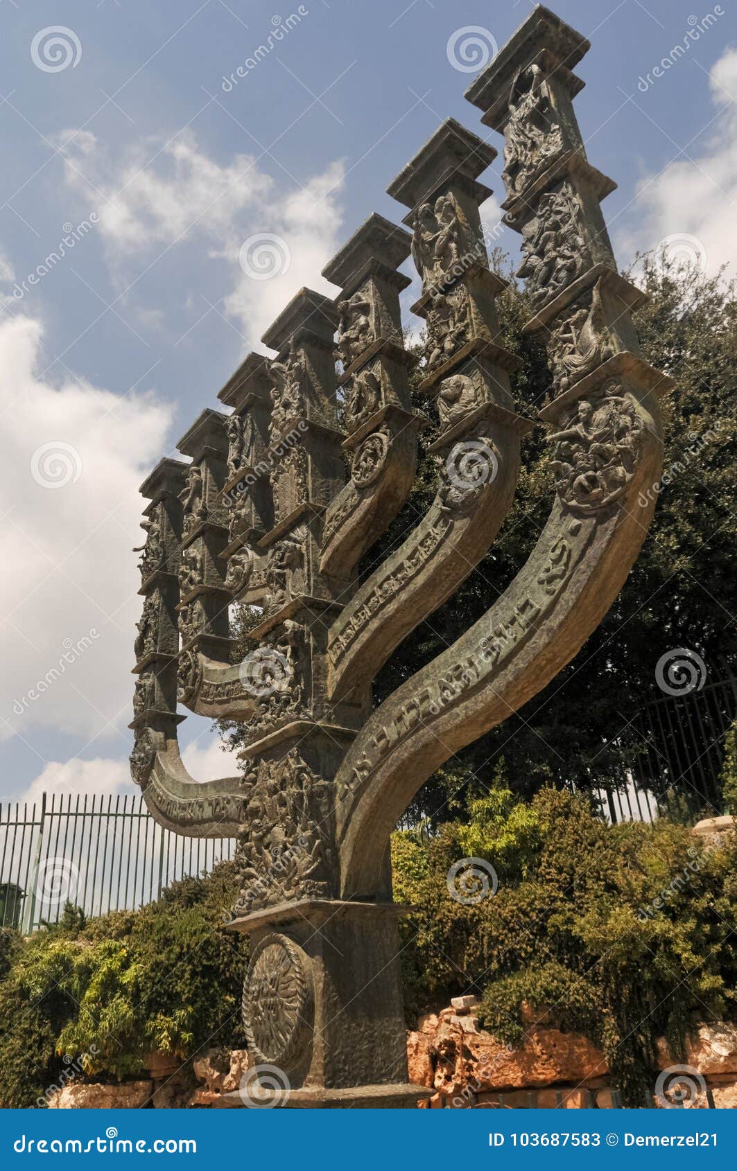Knesset Menorah Jerusalem Stock Image Image of roses, landmark