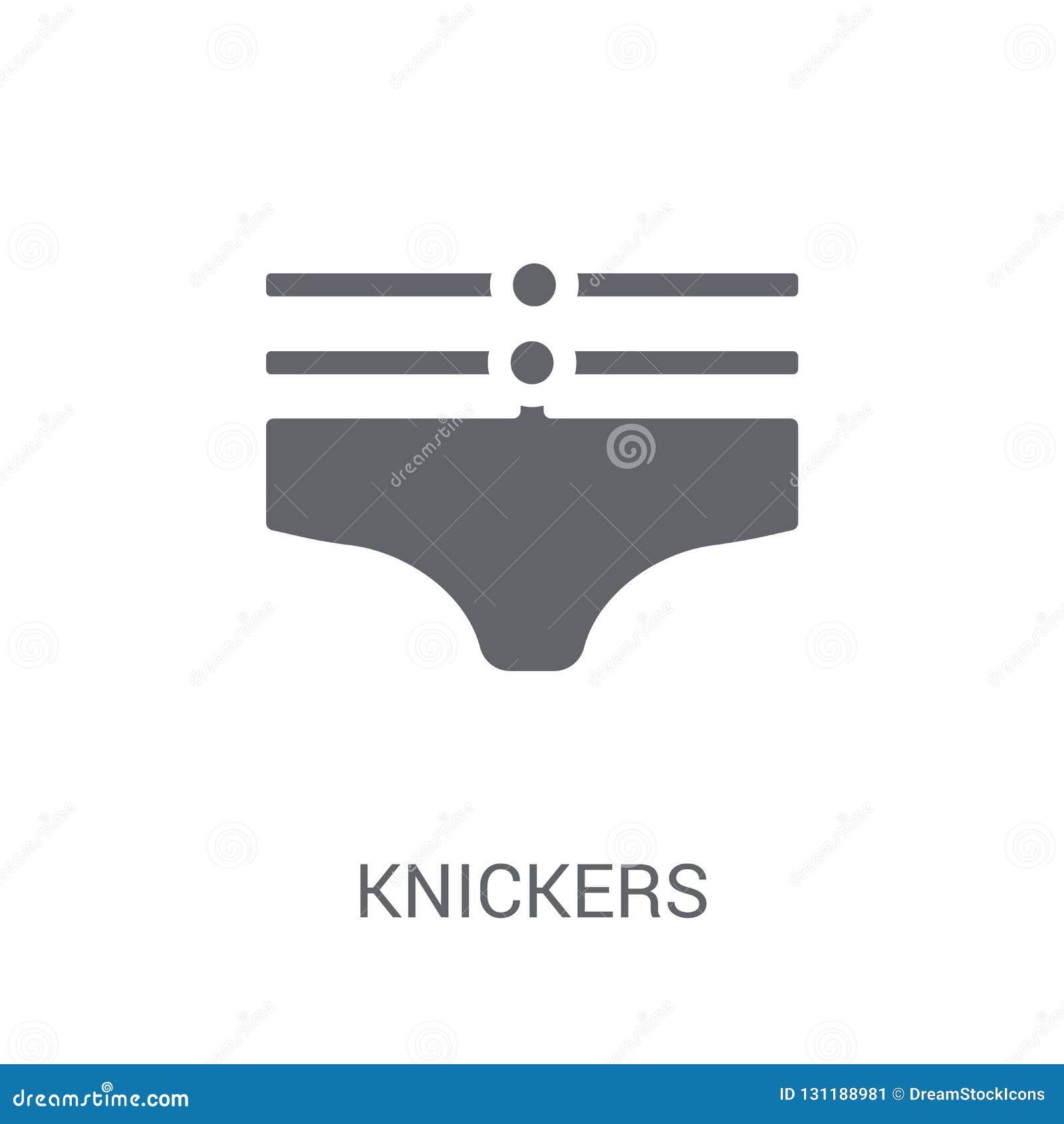 Knickers Icon. Trendy Knickers Logo Concept on White Background Stock  Vector - Illustration of girl, textile: 131188981