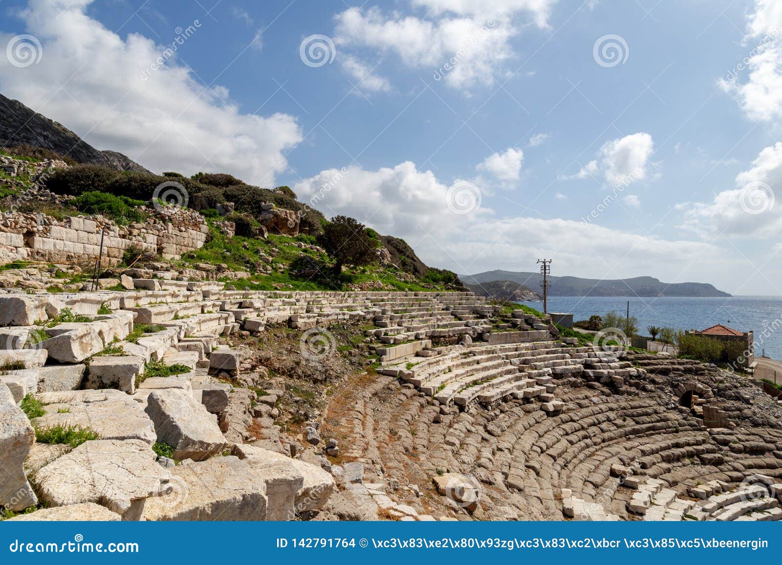knidos cnidus ancient city in datca peninsula, mugla, turkey