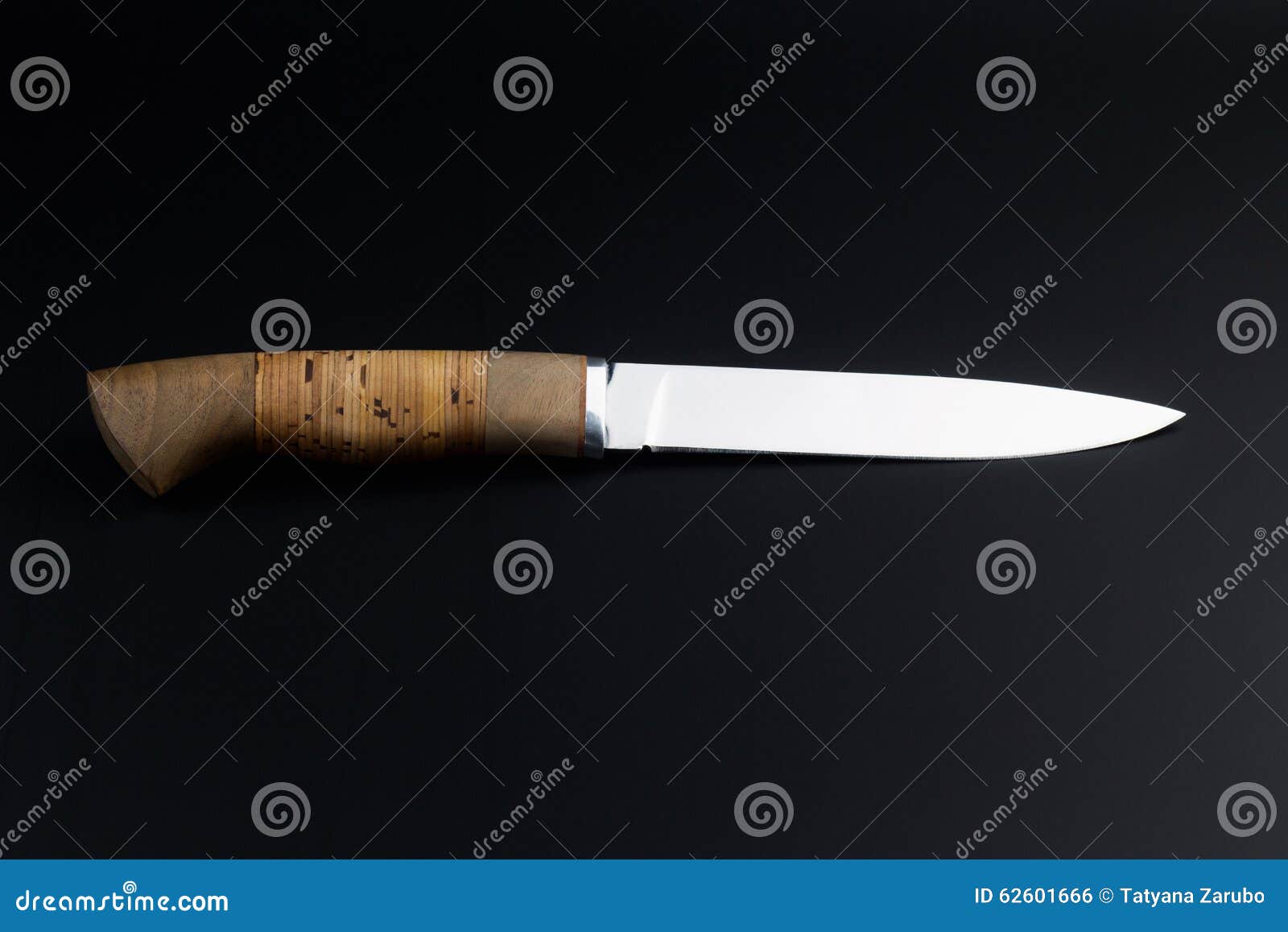 Knife on a Black Background Stock Photo Image of equipment, silver
