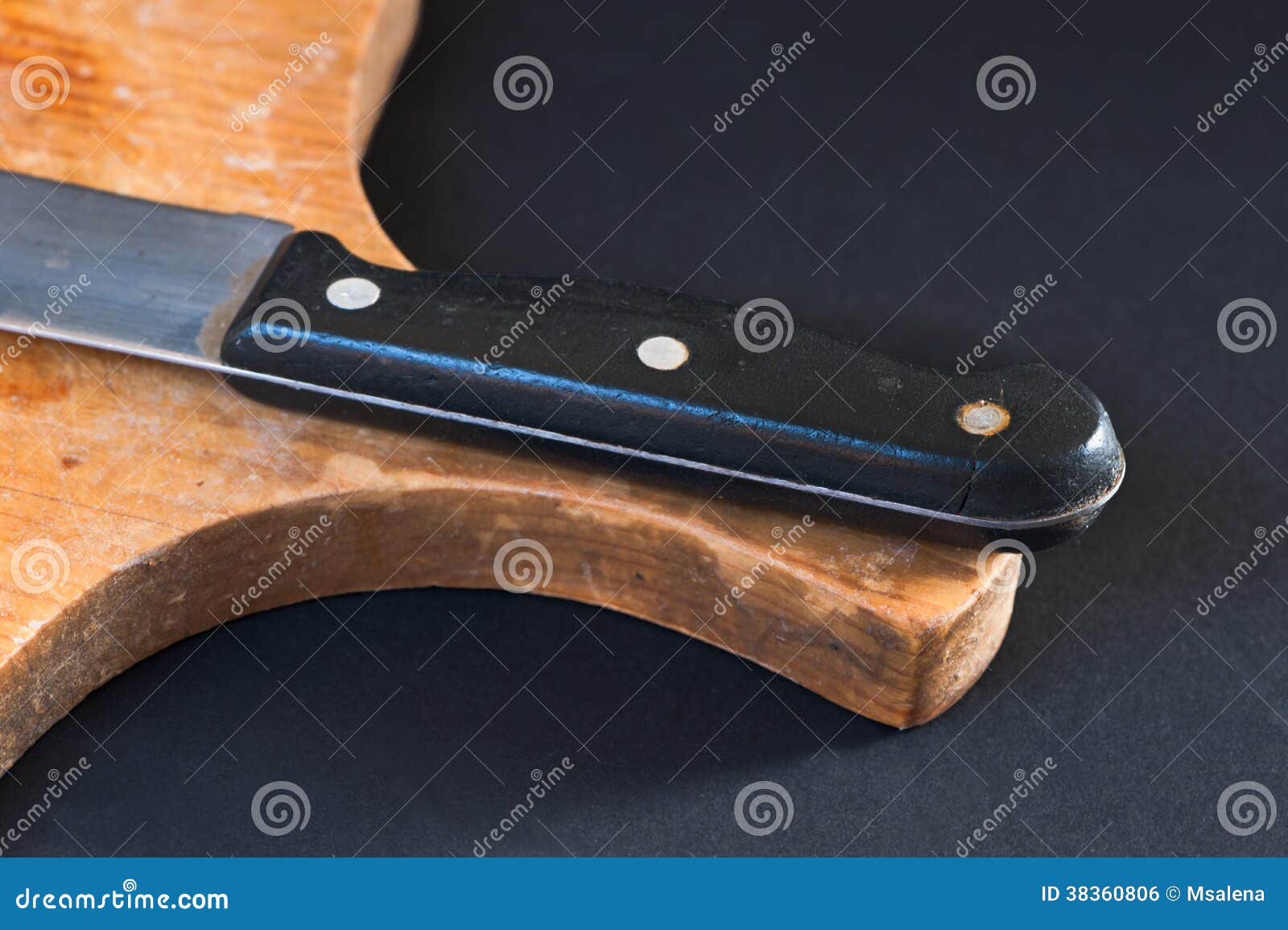 Knife on the Chopping Board Stock Photo Image of board, kitchenware