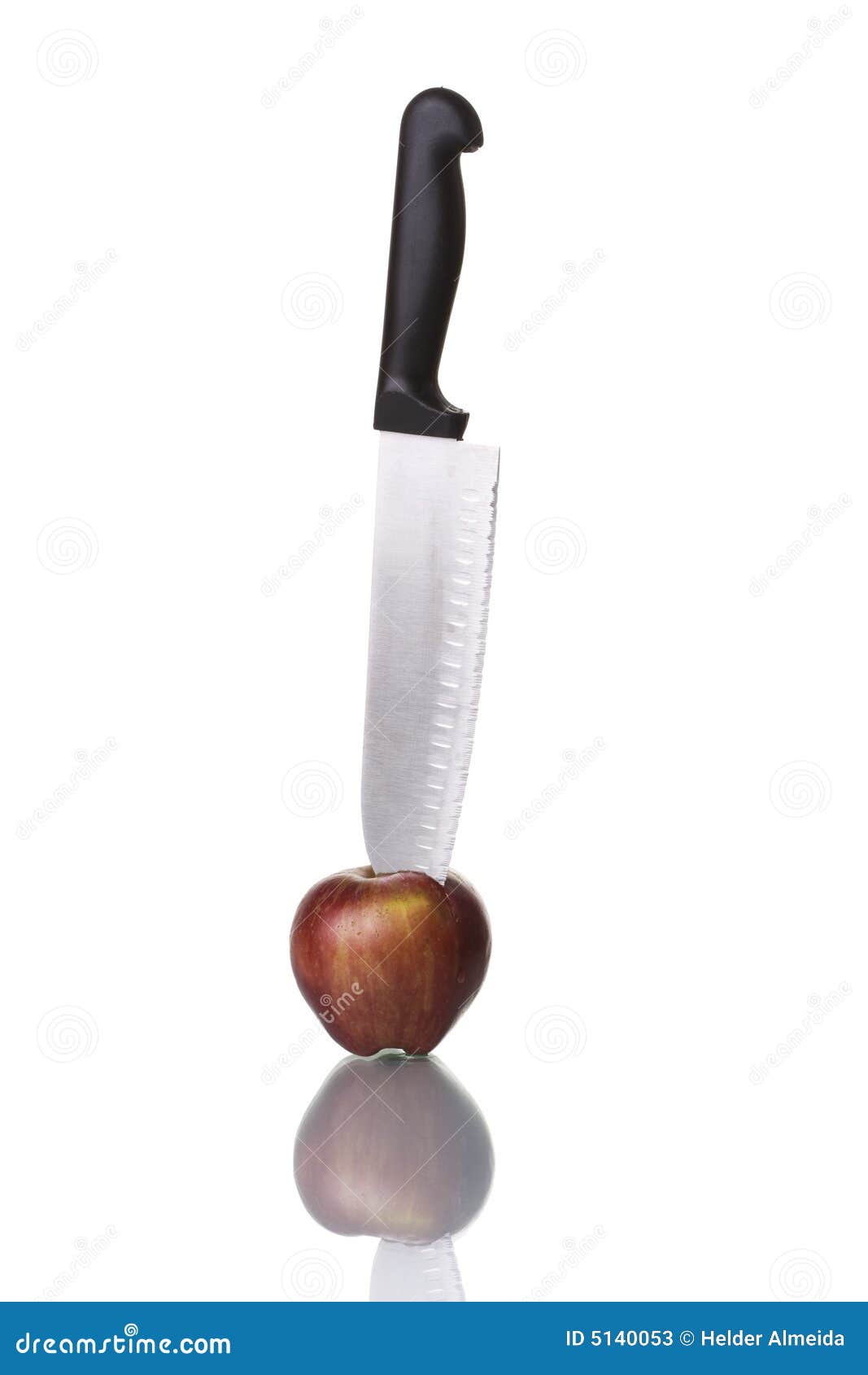 Knife cutting an apple stock image. Image of fresh, fruit 5140053