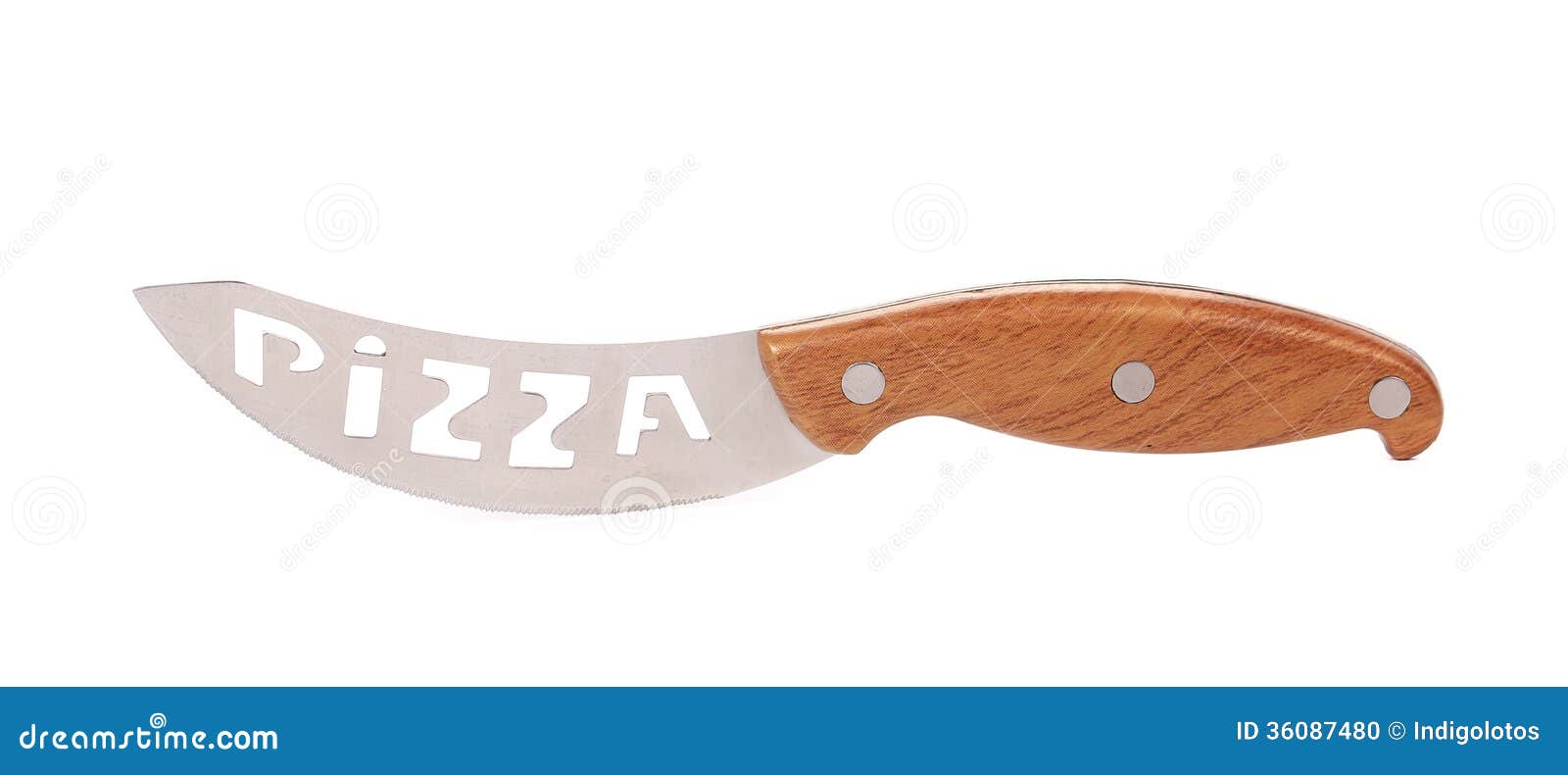 Knife for cutting pizza. stock photo. Image of dagger 36087480